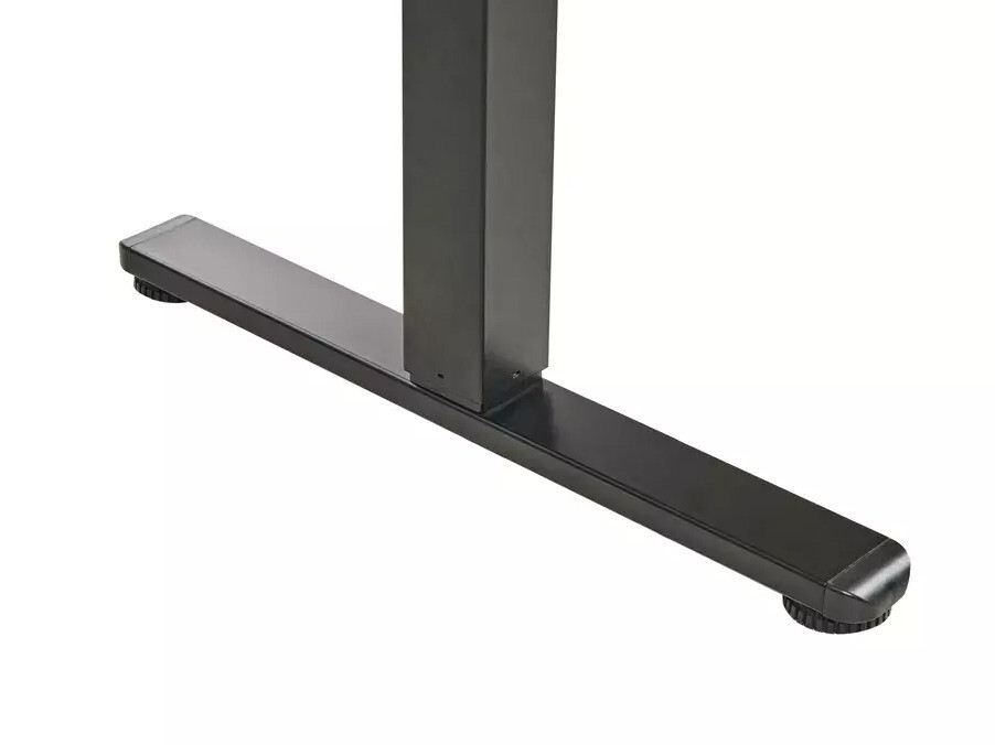 Офис бюро с регулируема височина Berwyn 2994 (Черен + Светлокафяво)