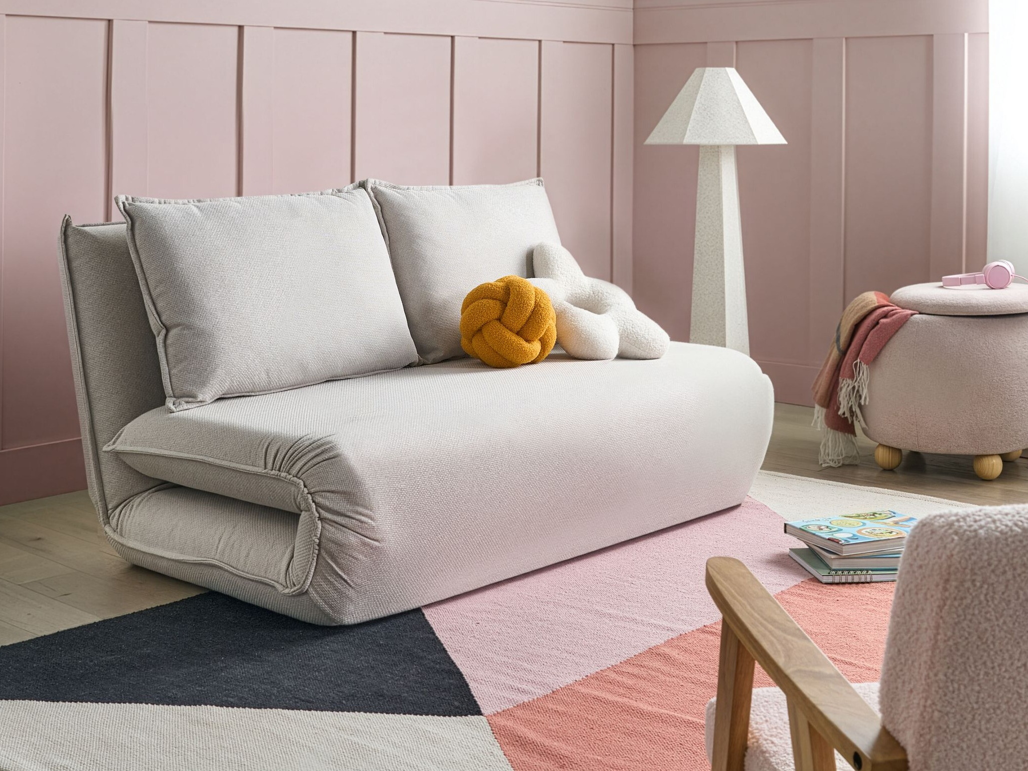 Разтегателен диван Berwyn 2997 (Бял)