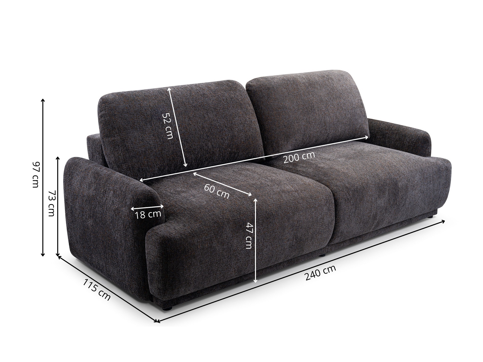 Разтегателен диван Lufkin 113 (Bello 15)