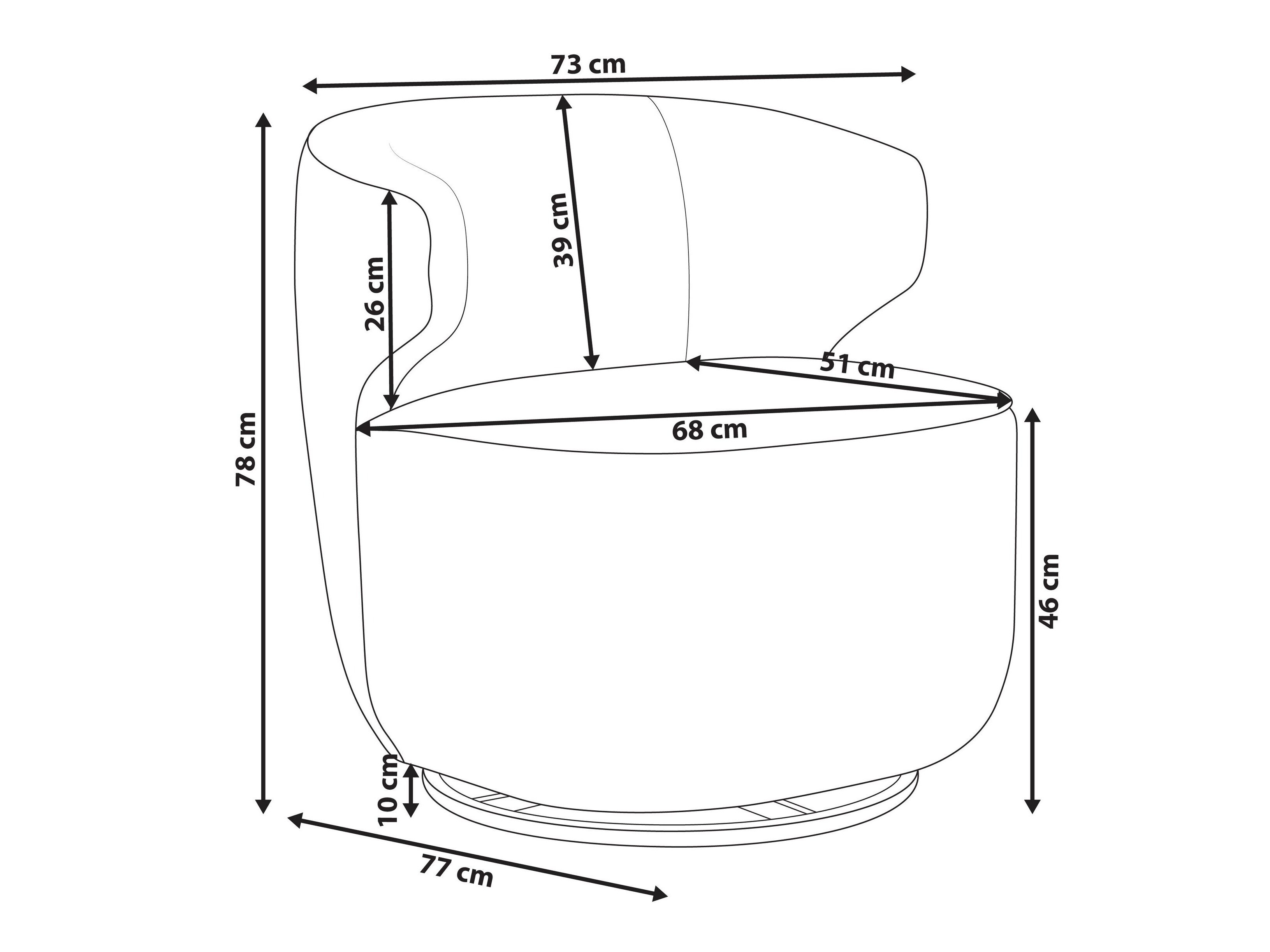 Фотьойл Berwyn 3000 (Бял)