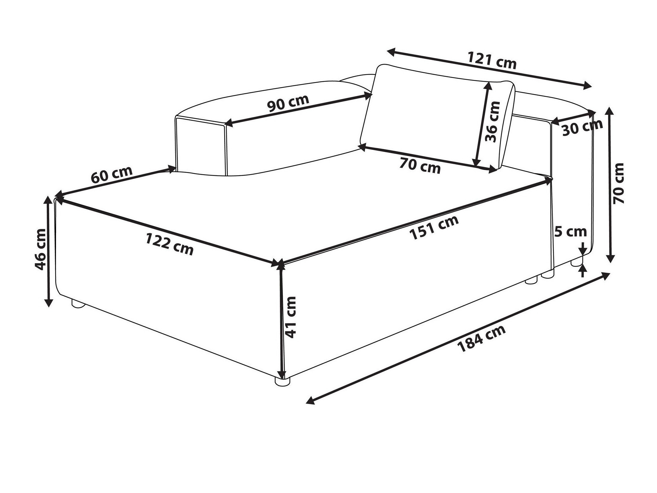 Кушетка Avialu 103 (Сив)