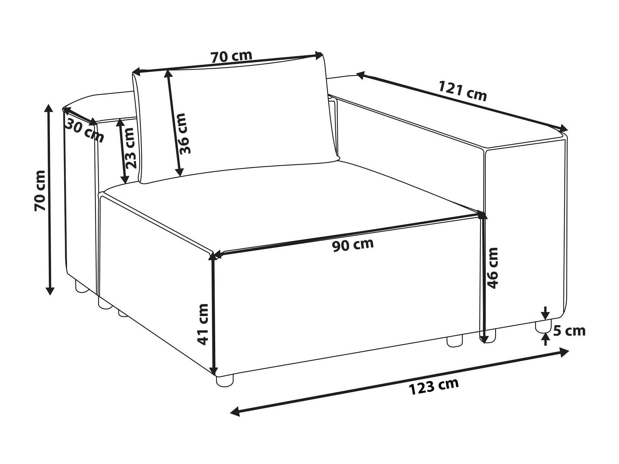 Модулен фотьойл Avialu 104 (Светло зелено)