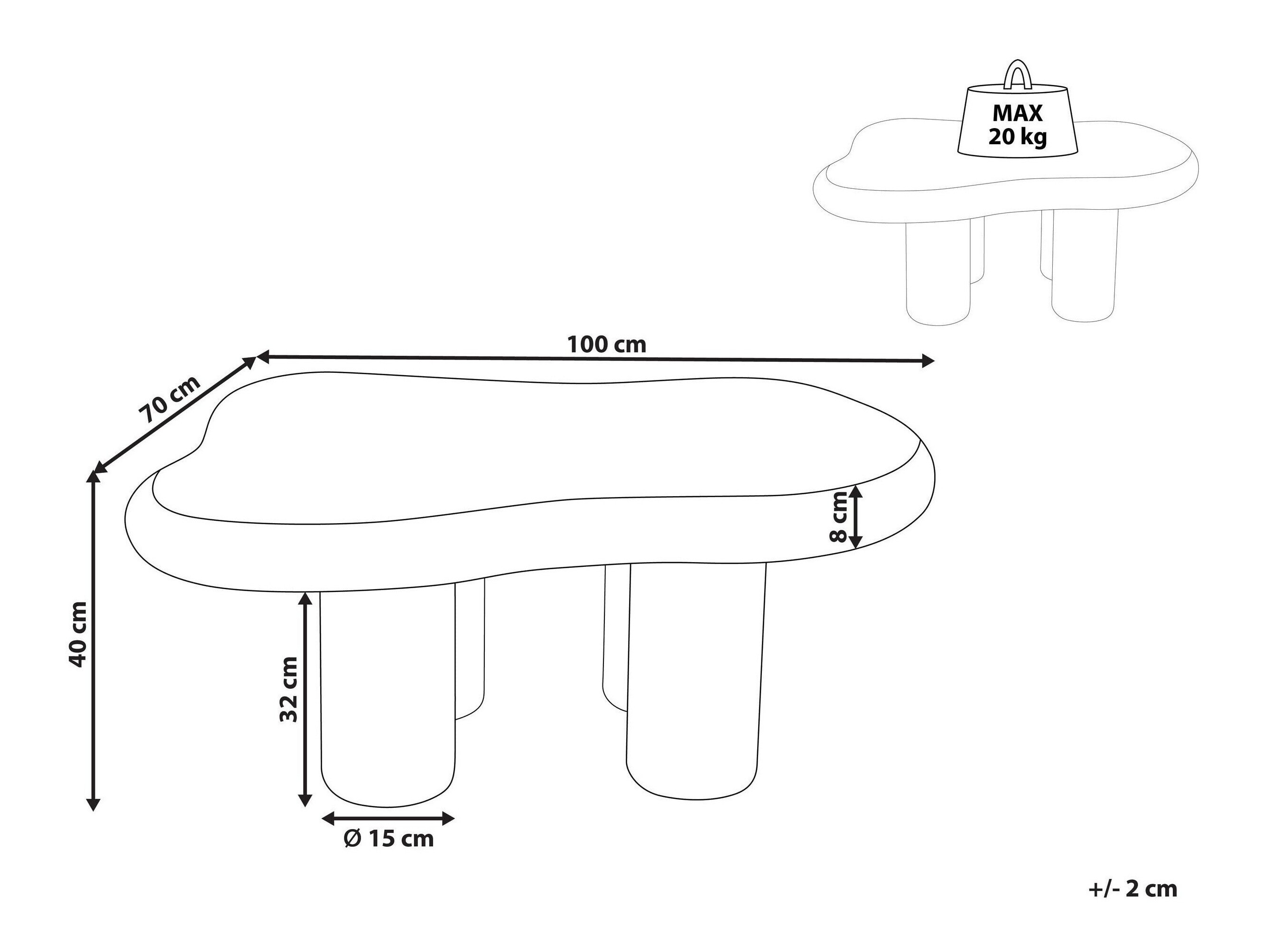 Масичка за кафе Berwyn 2949 (Taupe)