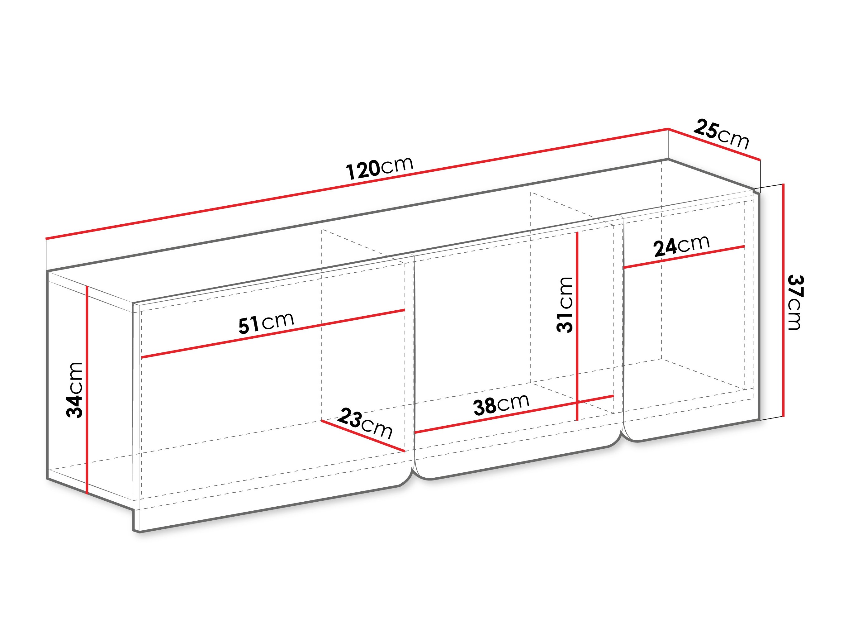 Окачен шкаф Fiosono 111 (Пепеливо зелен + Дъб)