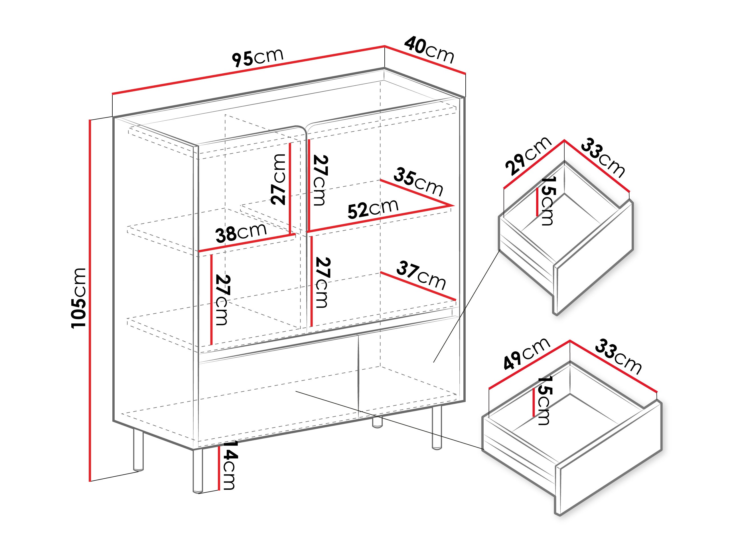 Скрин Fiosono 108 (Евкалипт + Дъб)