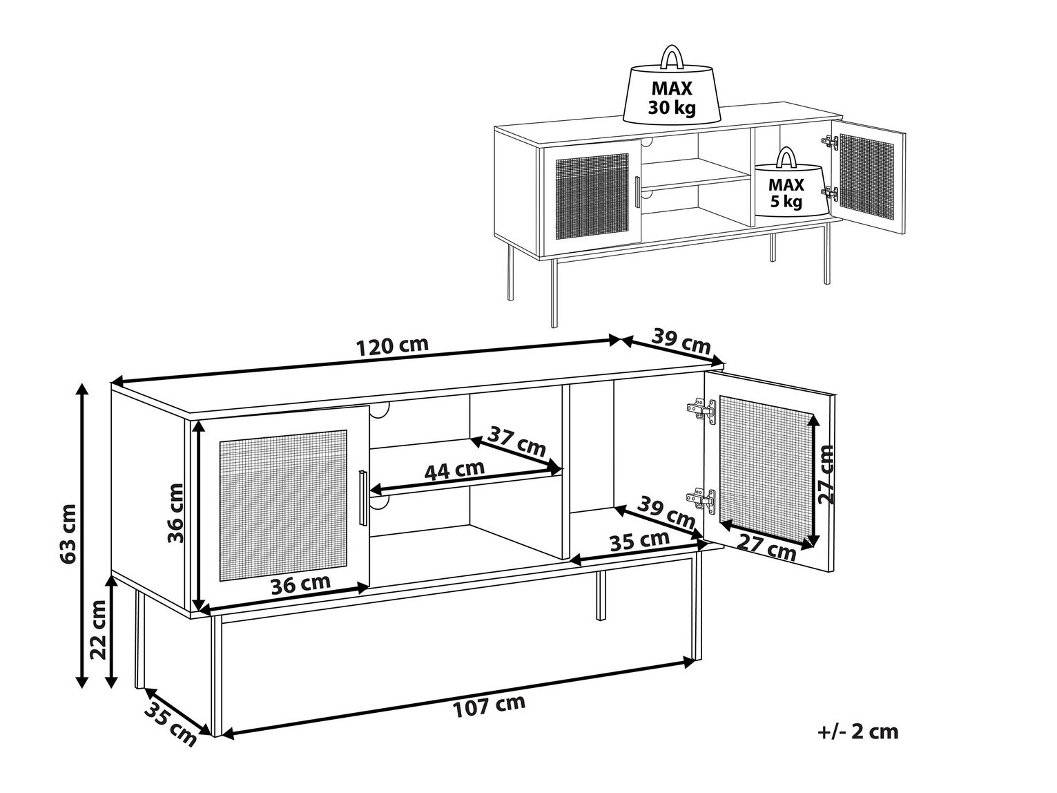 ТВ шкаф Levfelu 108