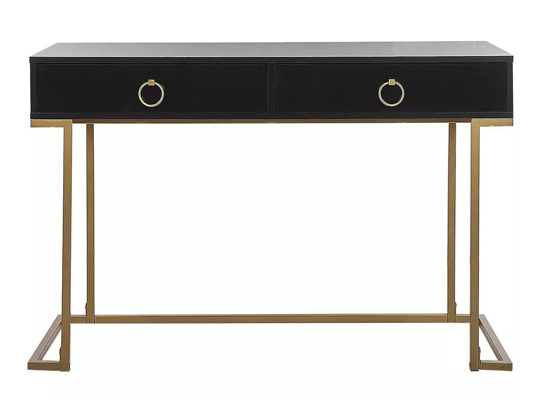 Конзолна маса Berwyn 3020 (Черен + Златно)