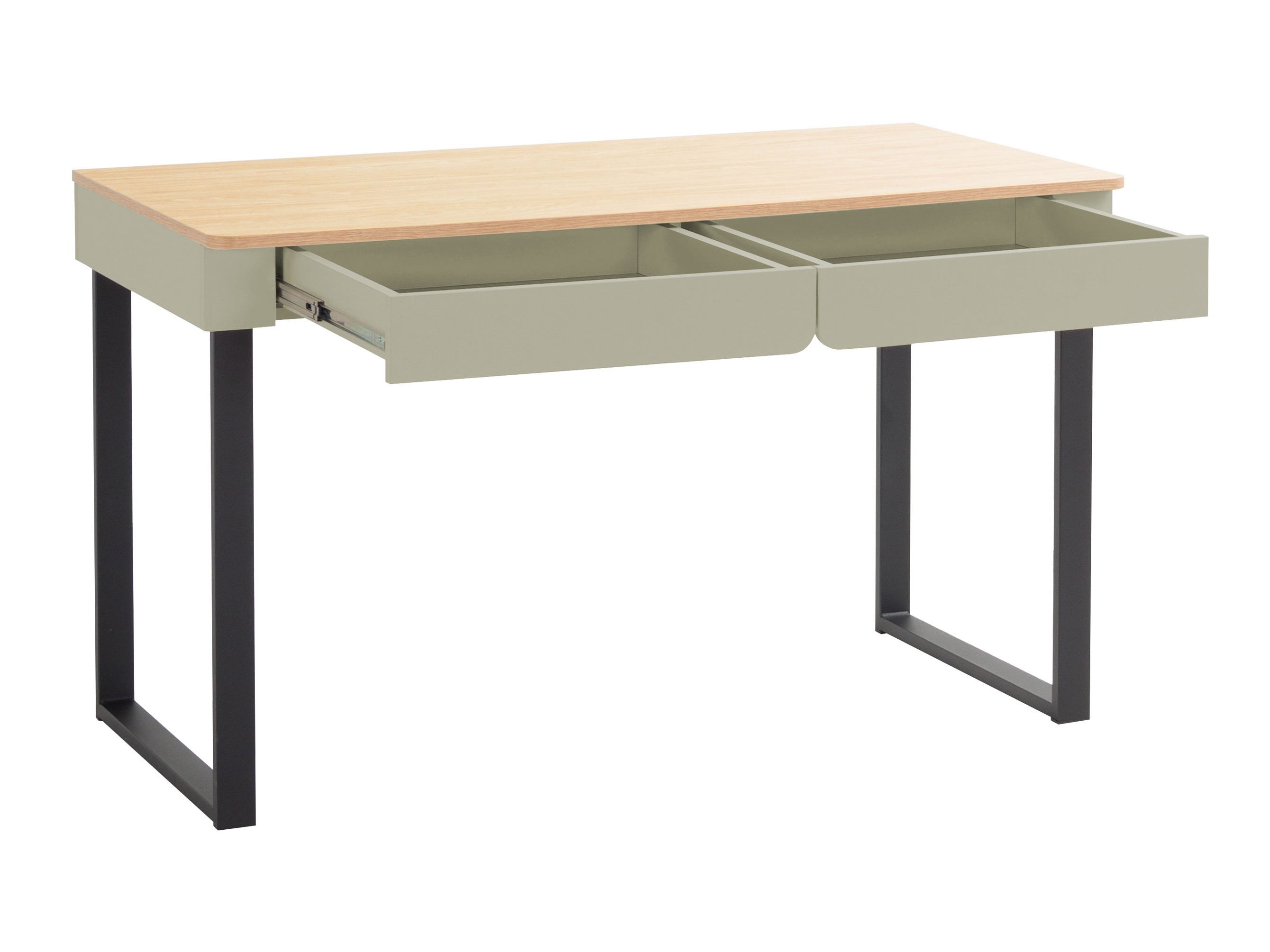 Мебелен комплект Fiosono 114 (Пепеливо зелен + Дъб)