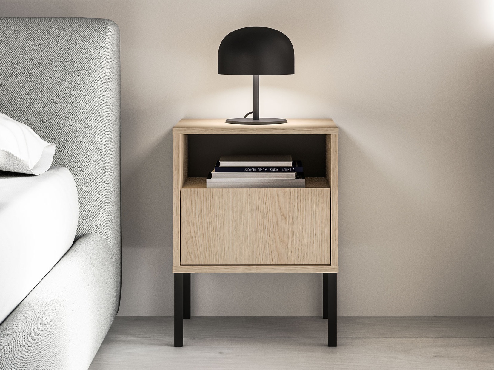 Нощно шкафче Virsalo 104 (Дъб)