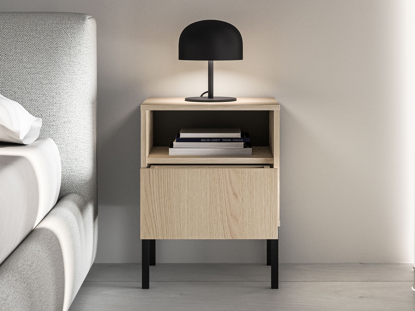 Нощно шкафче Virsalo 104 (Дъб)