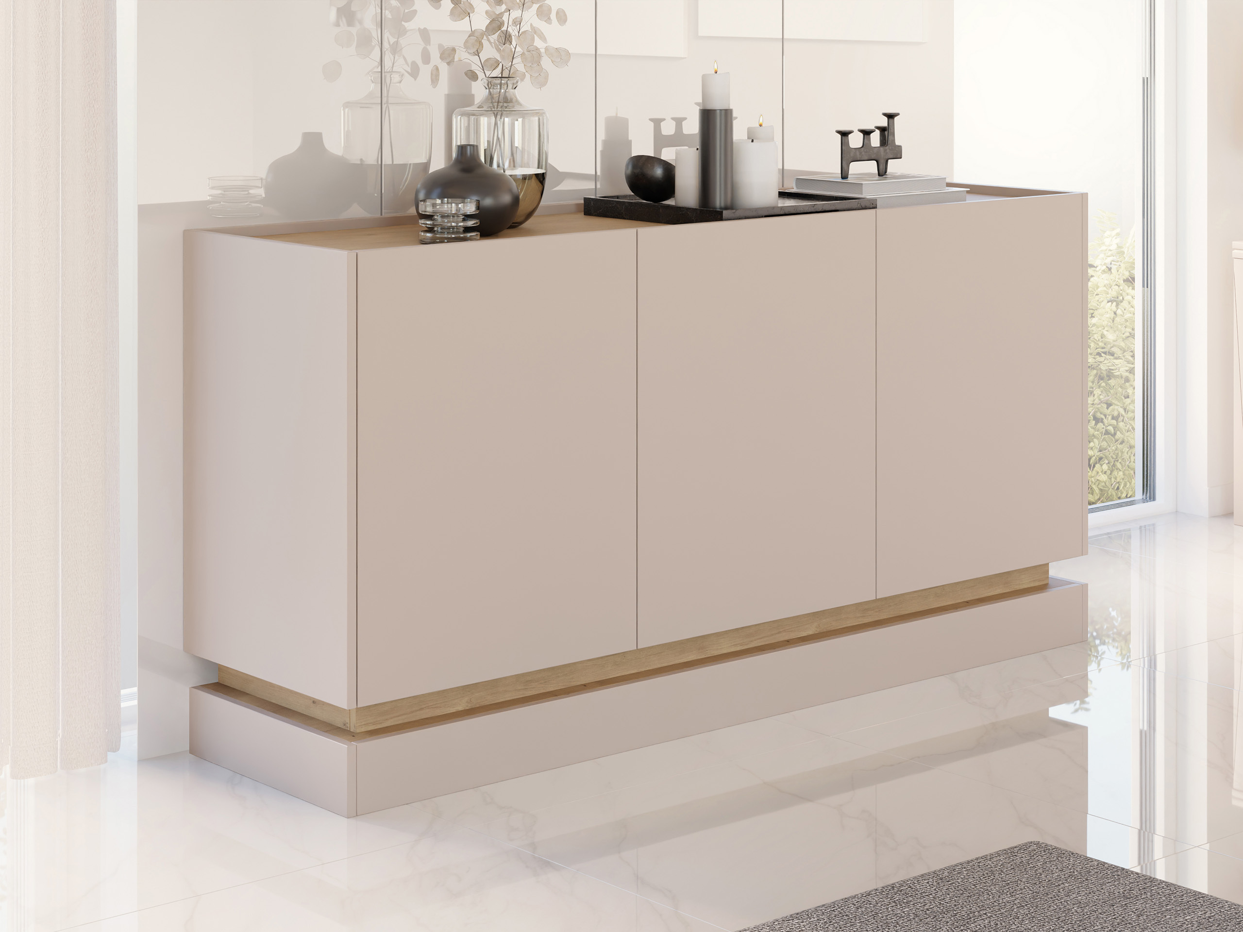 Шкаф Comfivo Tilia I (Кашмир + Дъб)