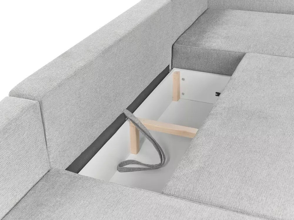 Ъглов диван Berwyn 3040 (Светло сив)