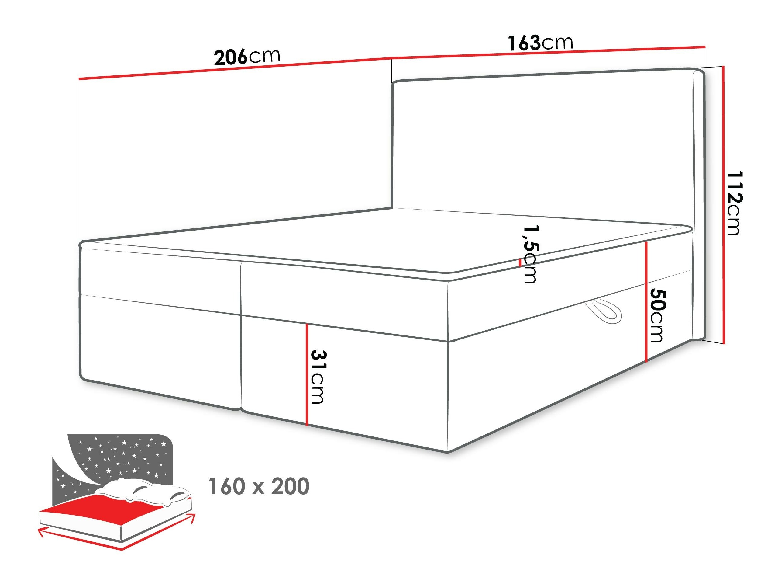 Континентално легло Comfivo Arbitas (Ambience 02)