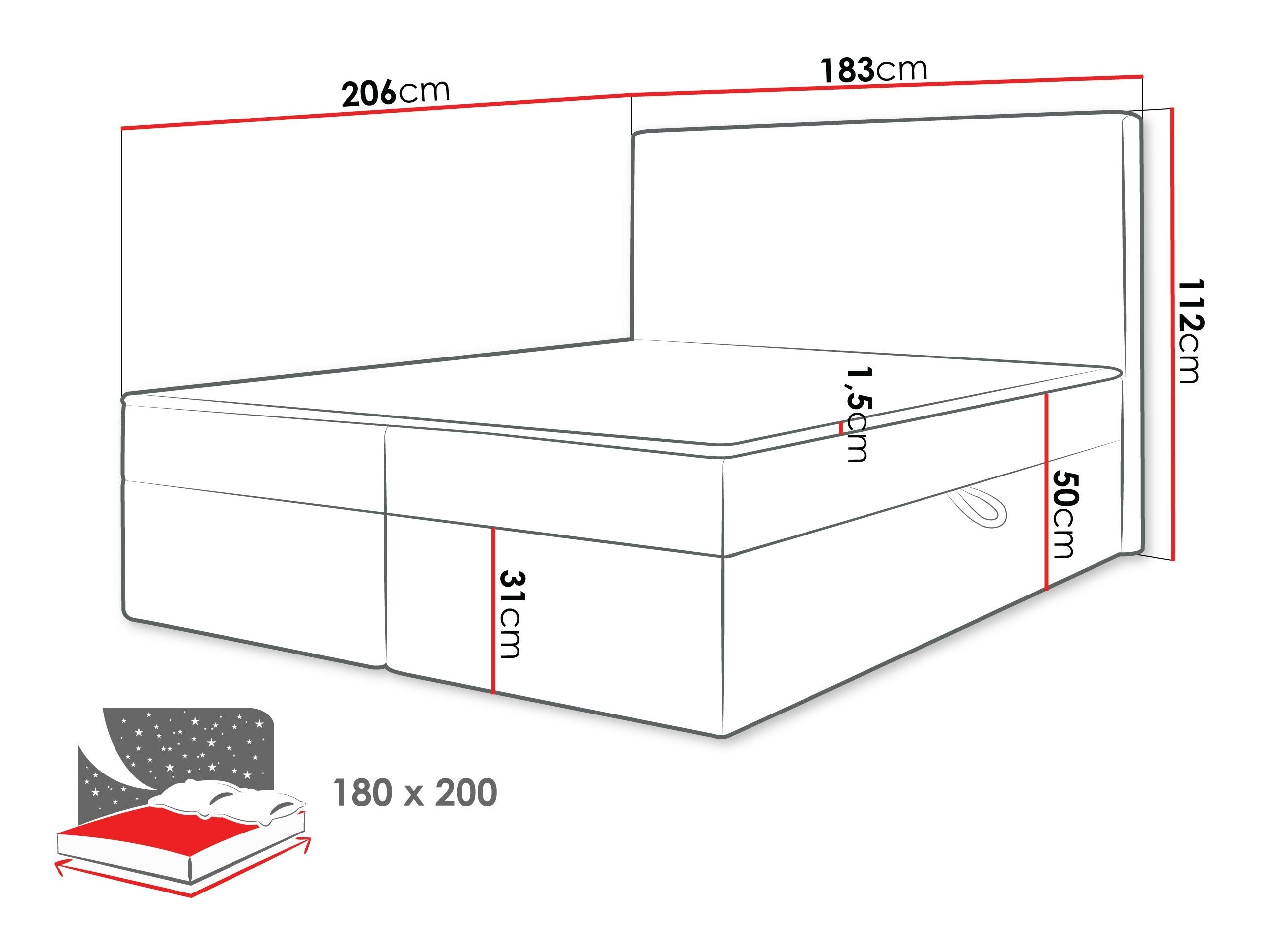 Континентално легло Comfivo Arbitas (Ambience 02)