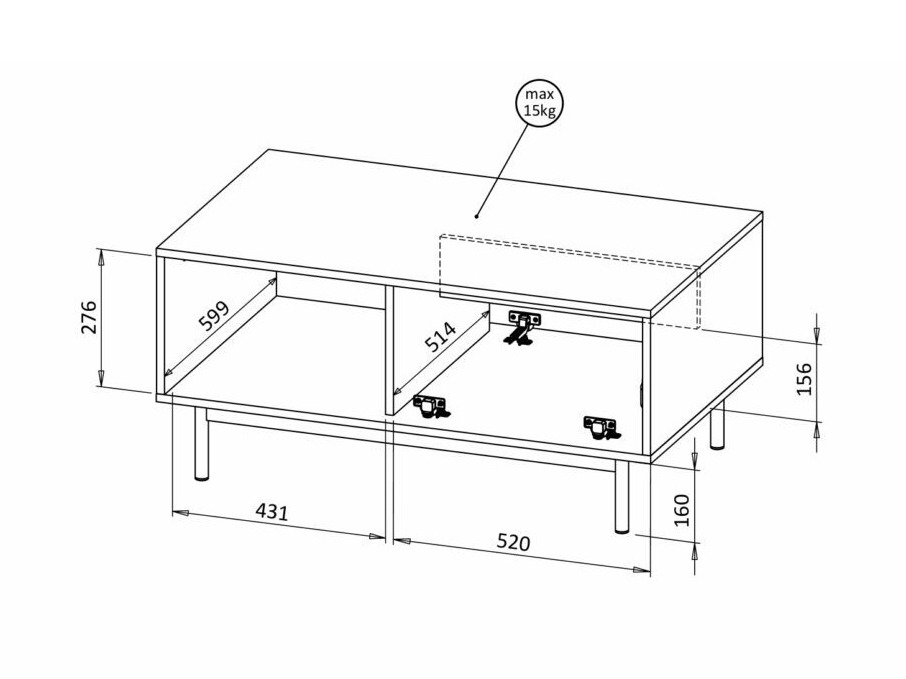Масичка за кафе Avimera 104