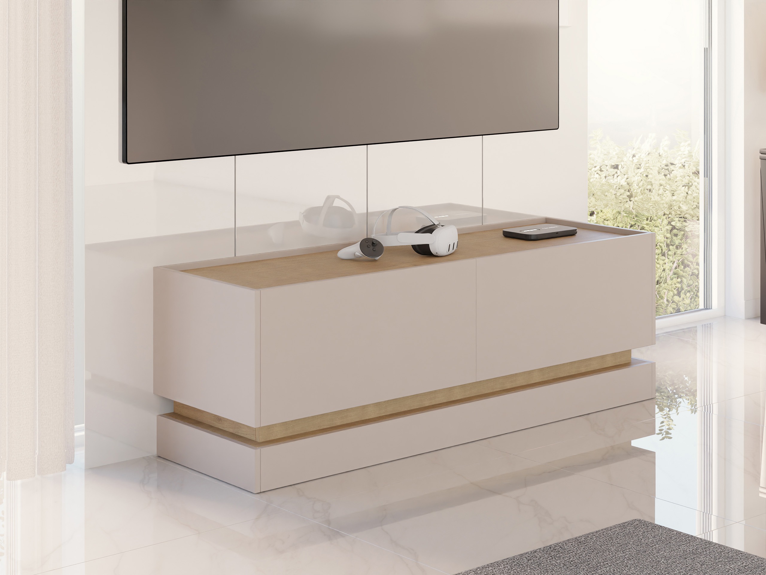 ТВ шкаф Comfivo Tilia I (Кашмир + Дъб)