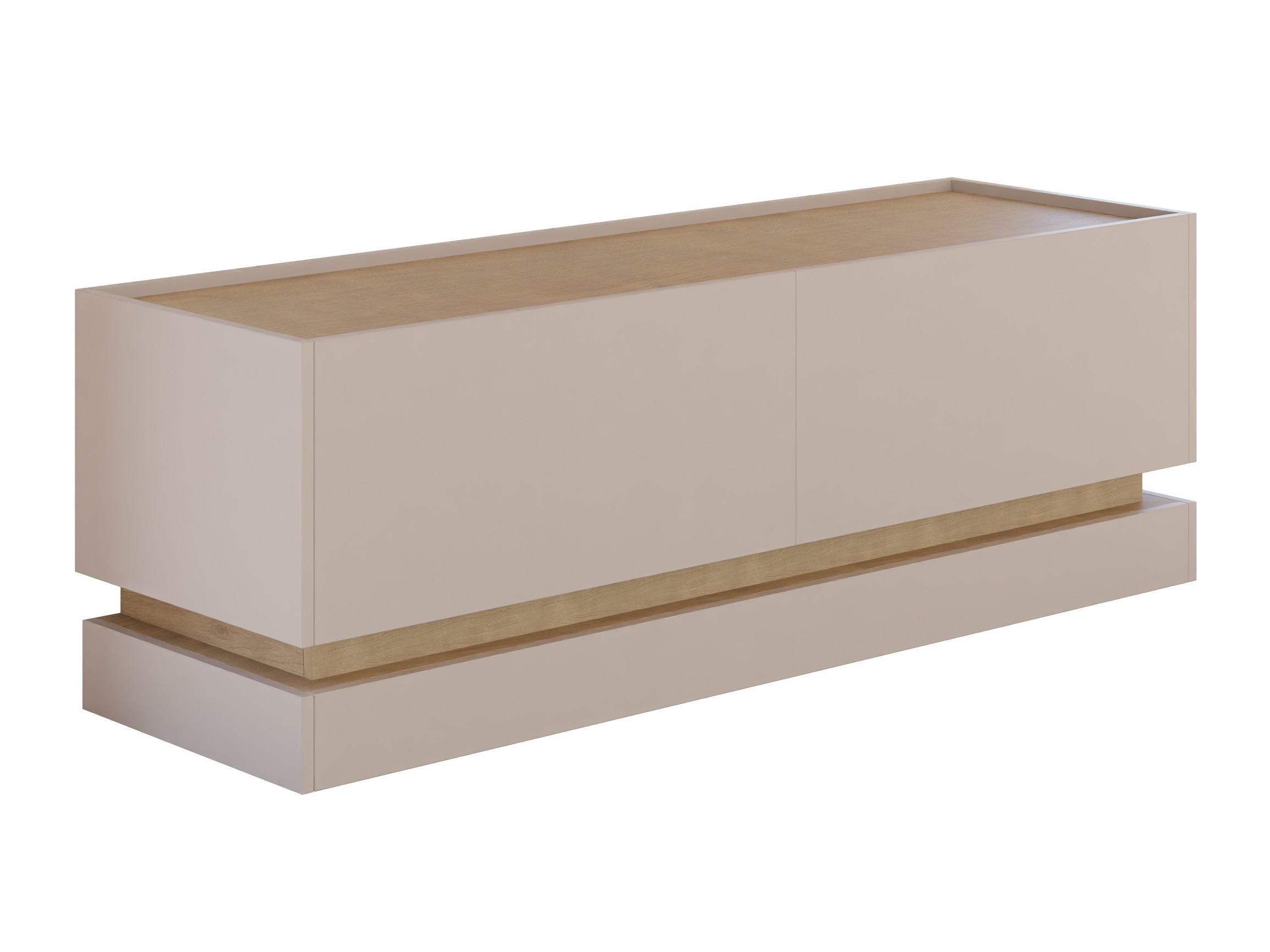 ТВ шкаф Comfivo Tilia I (Светлокафяво + Дъб)