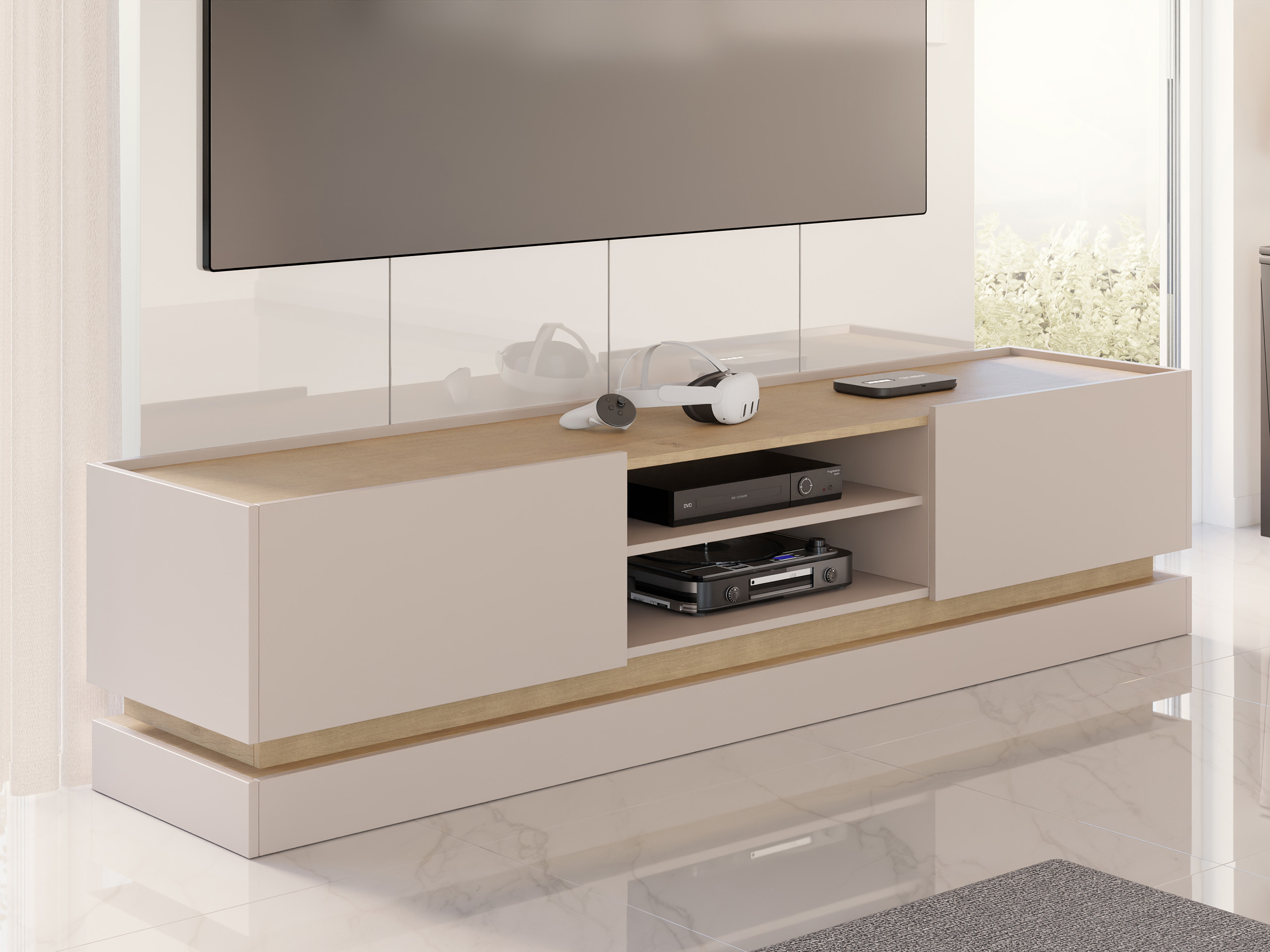 ТВ шкаф Comfivo Tilia (Кашмир + Дъб)