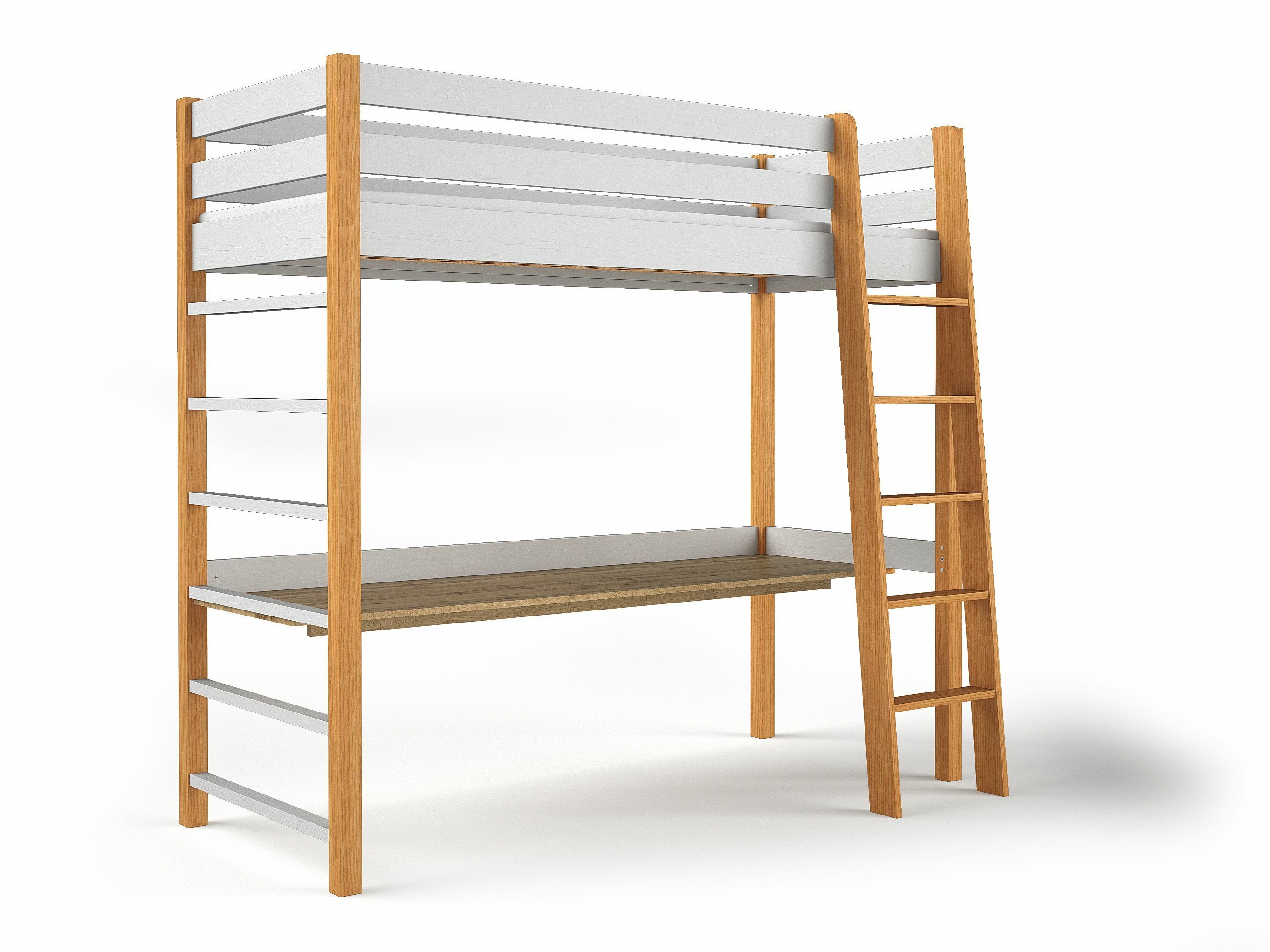 Високо легло Ogden 173 (Бял)