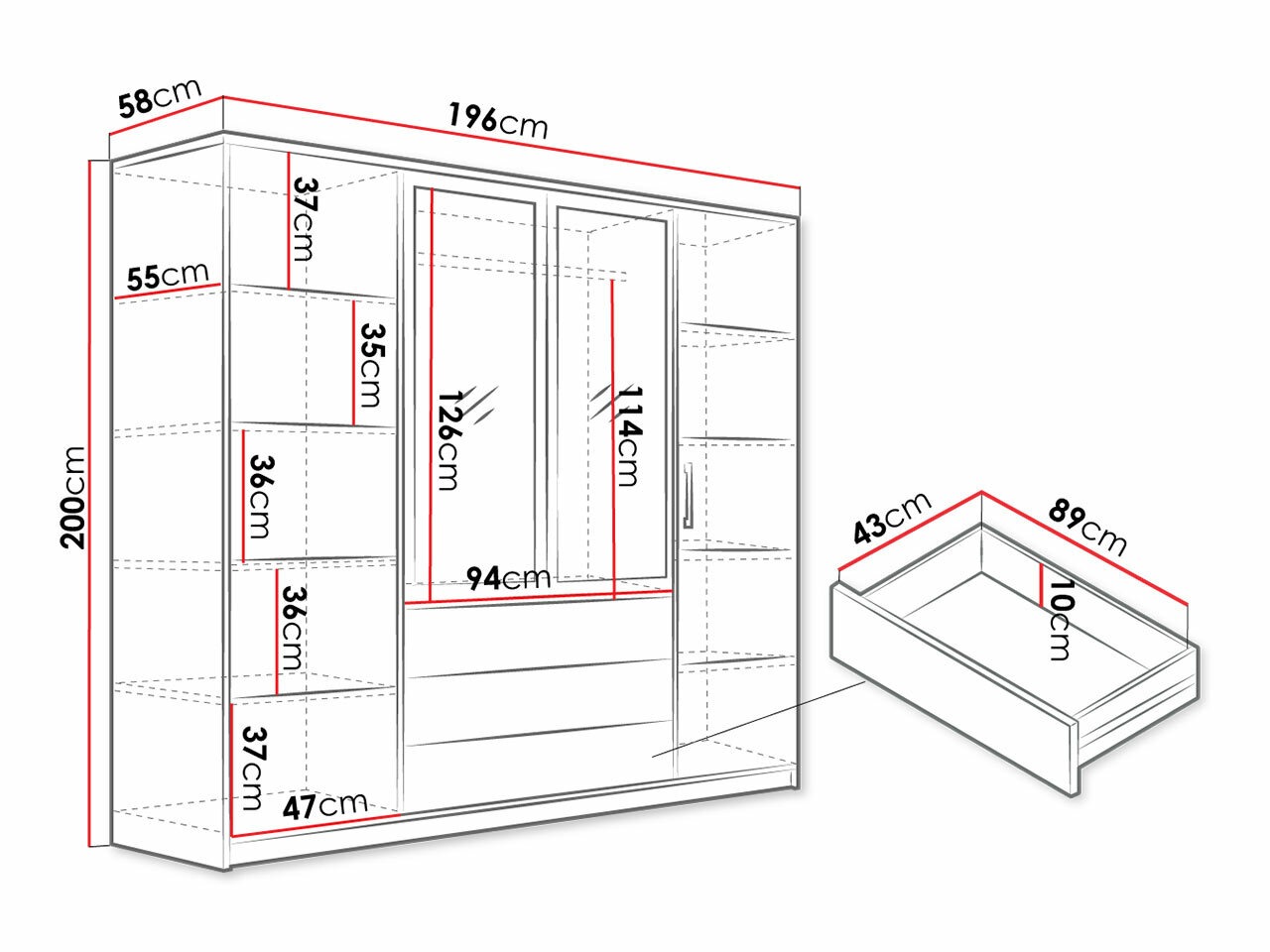 Гардероб Lombala 104