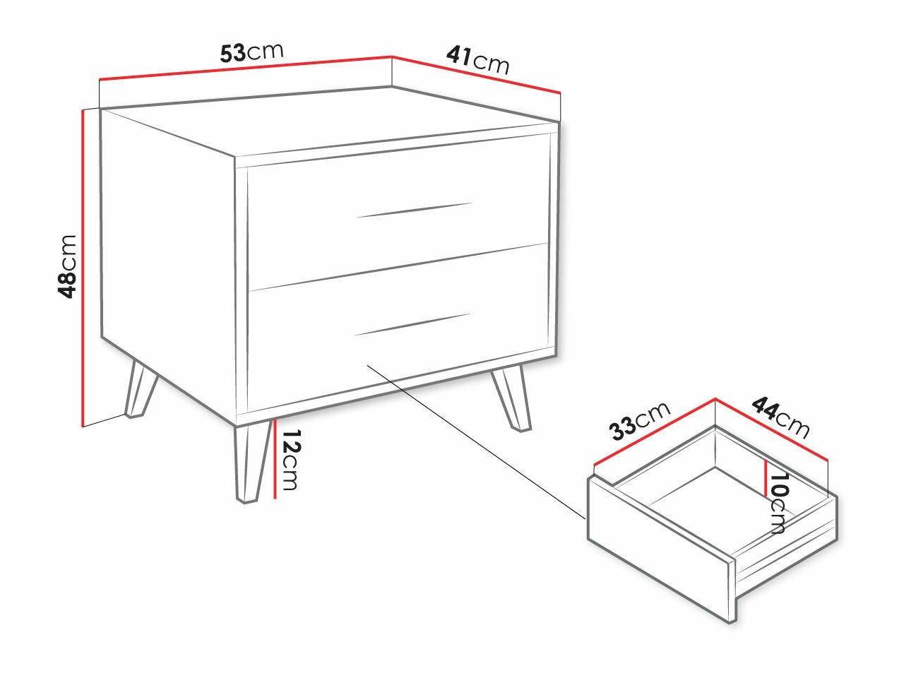 Нощно шкафче Lombala 101