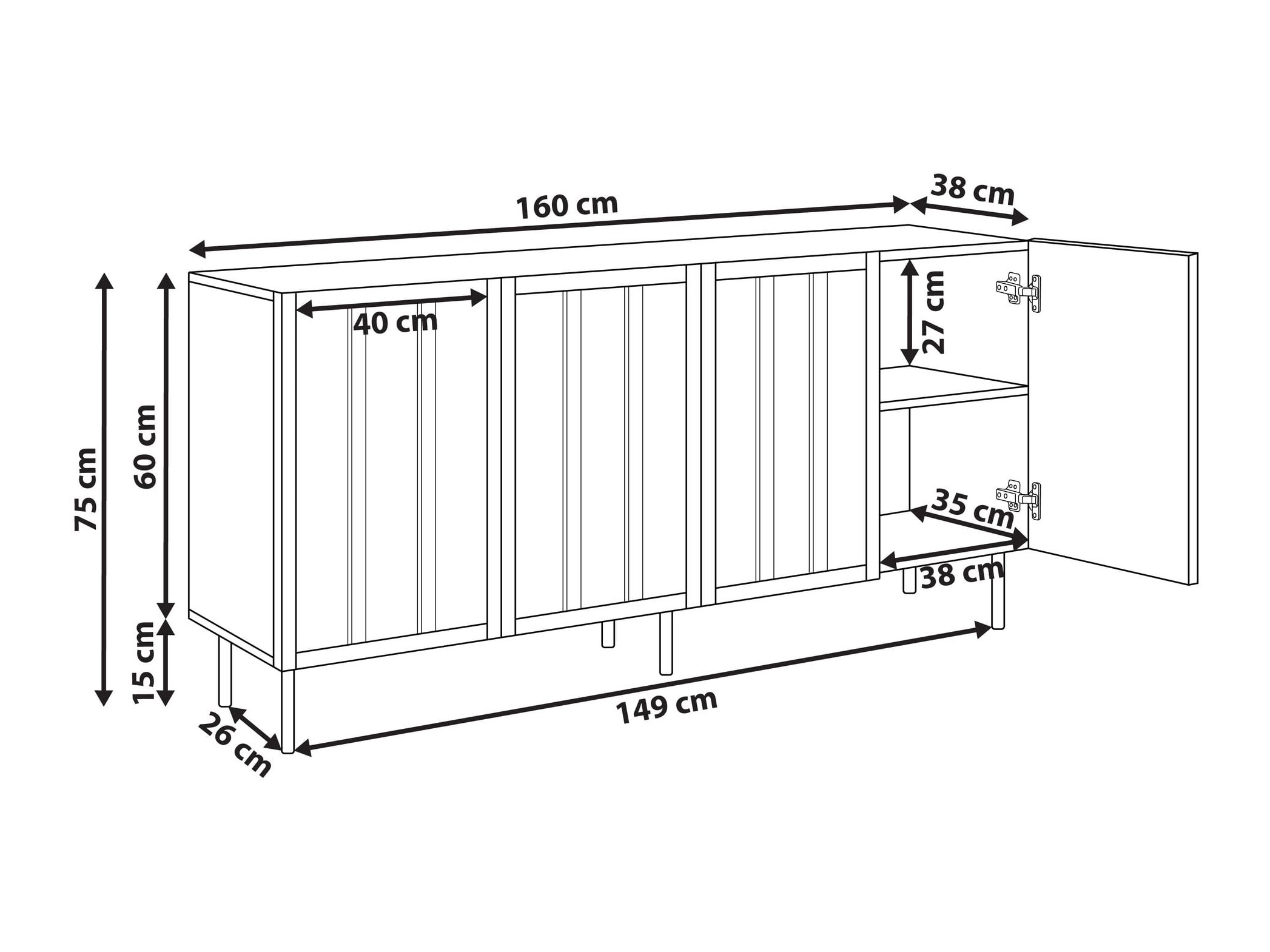 Шкаф Berwyn 3057