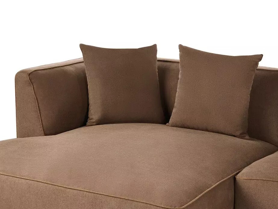 Модулен ъглов диван Berwyn 3083 (Кафяв)