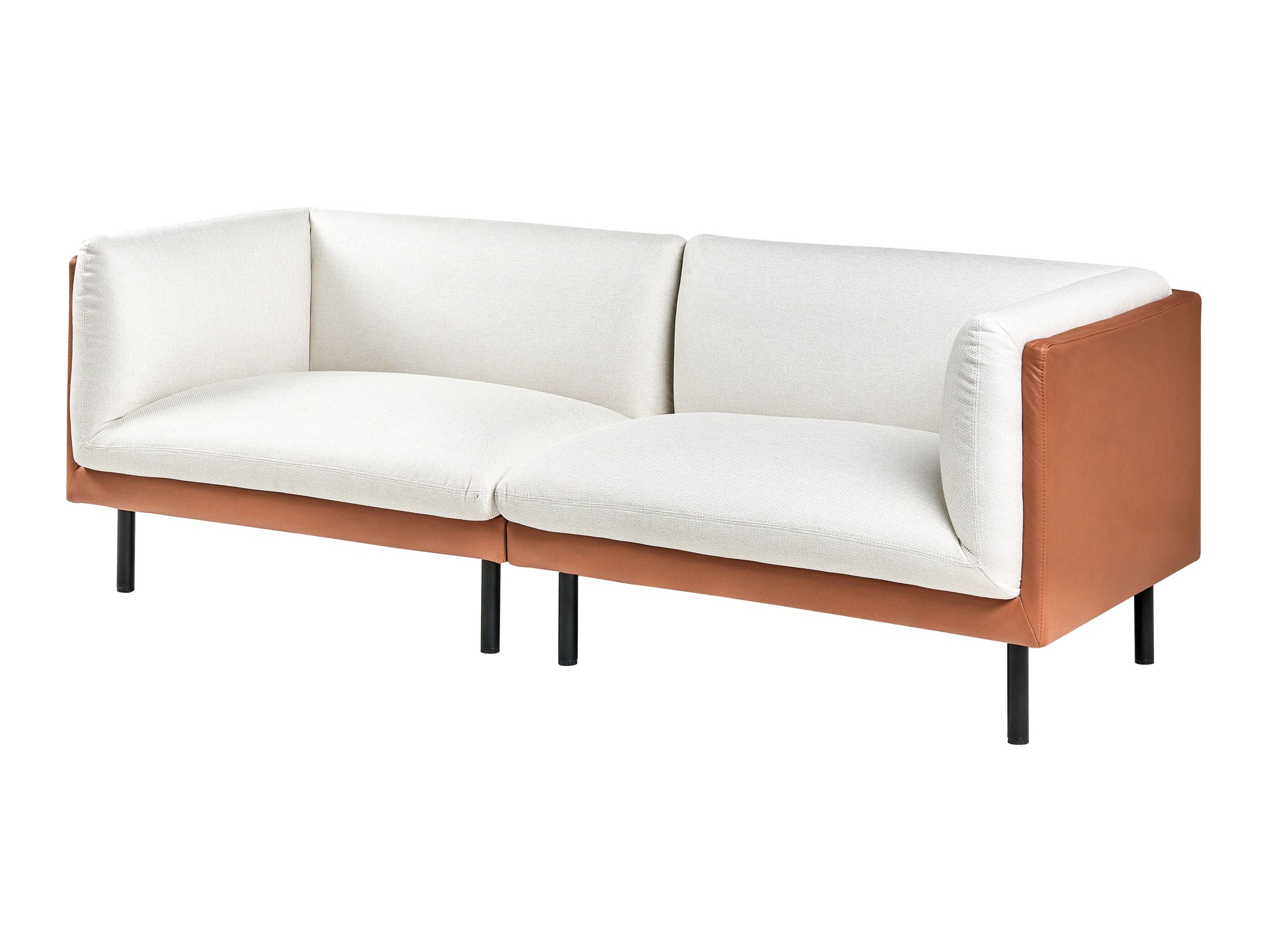 Комплект мека мебел Berwyn 3085 (Бял + Кафяв)