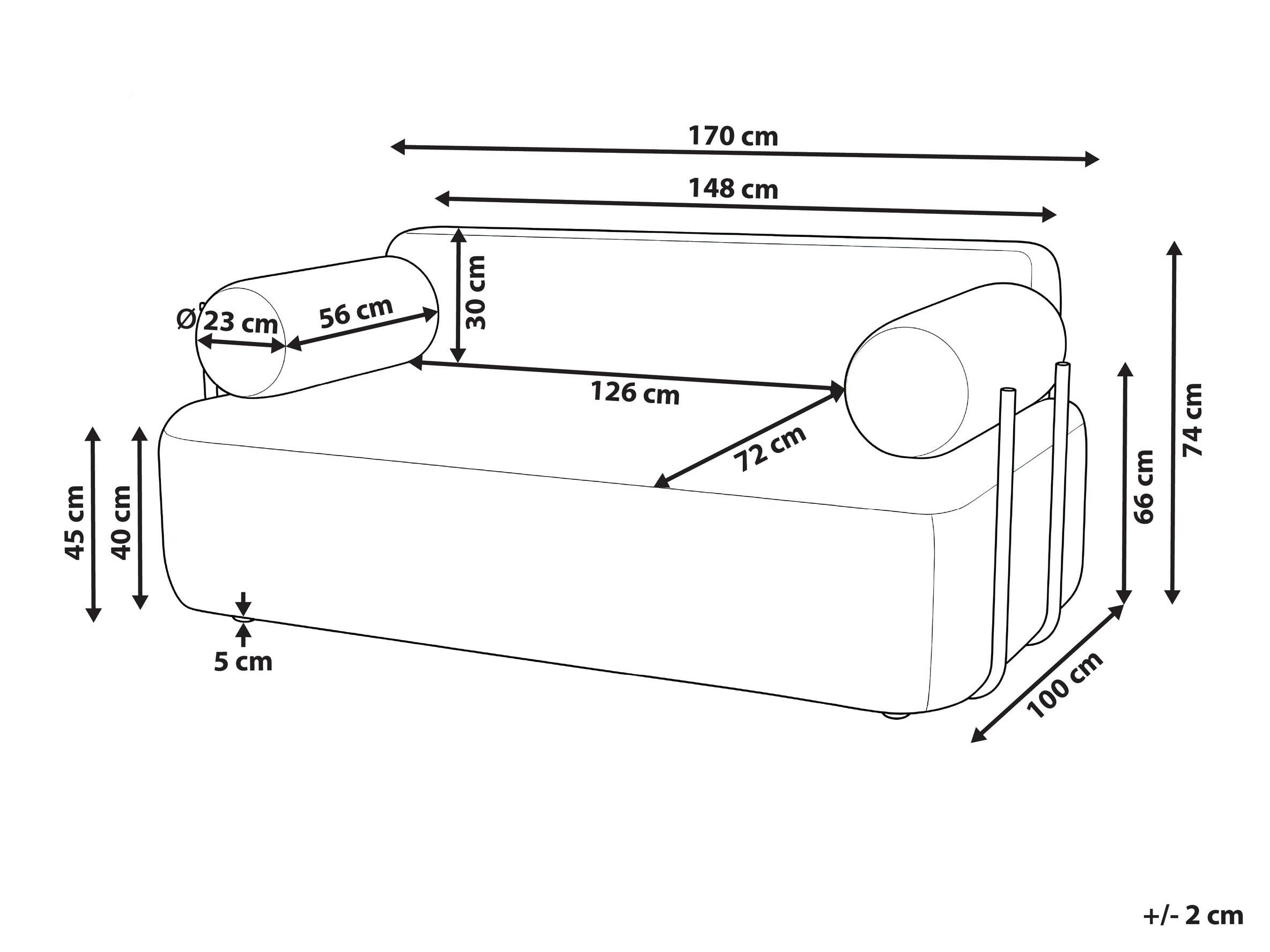 Диван Berwyn 3094 (Бял)