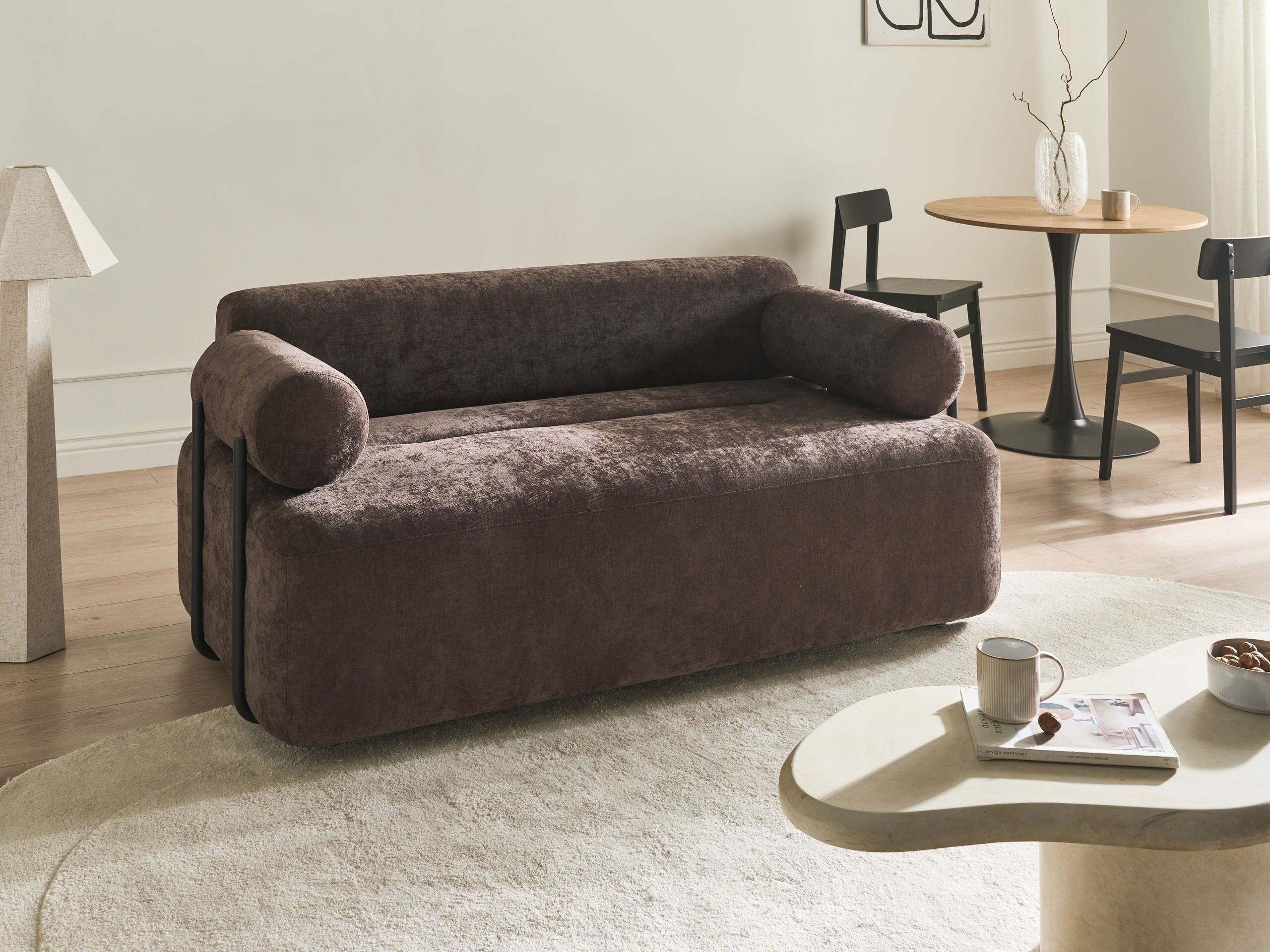 Диван Berwyn 3094 (Тъмнокафяв)