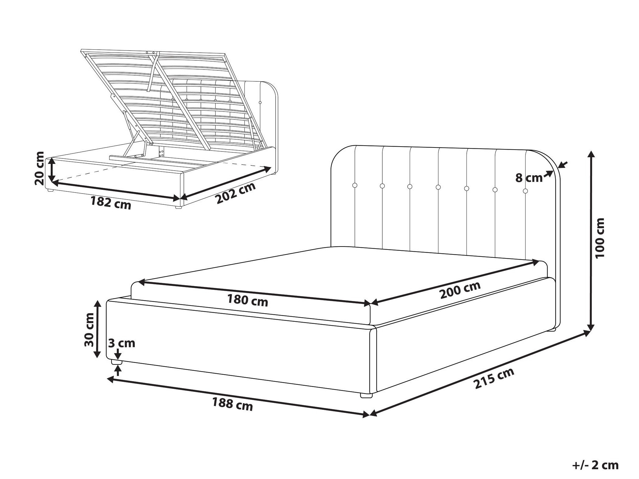 Легло Berwyn 3092 (Бял)