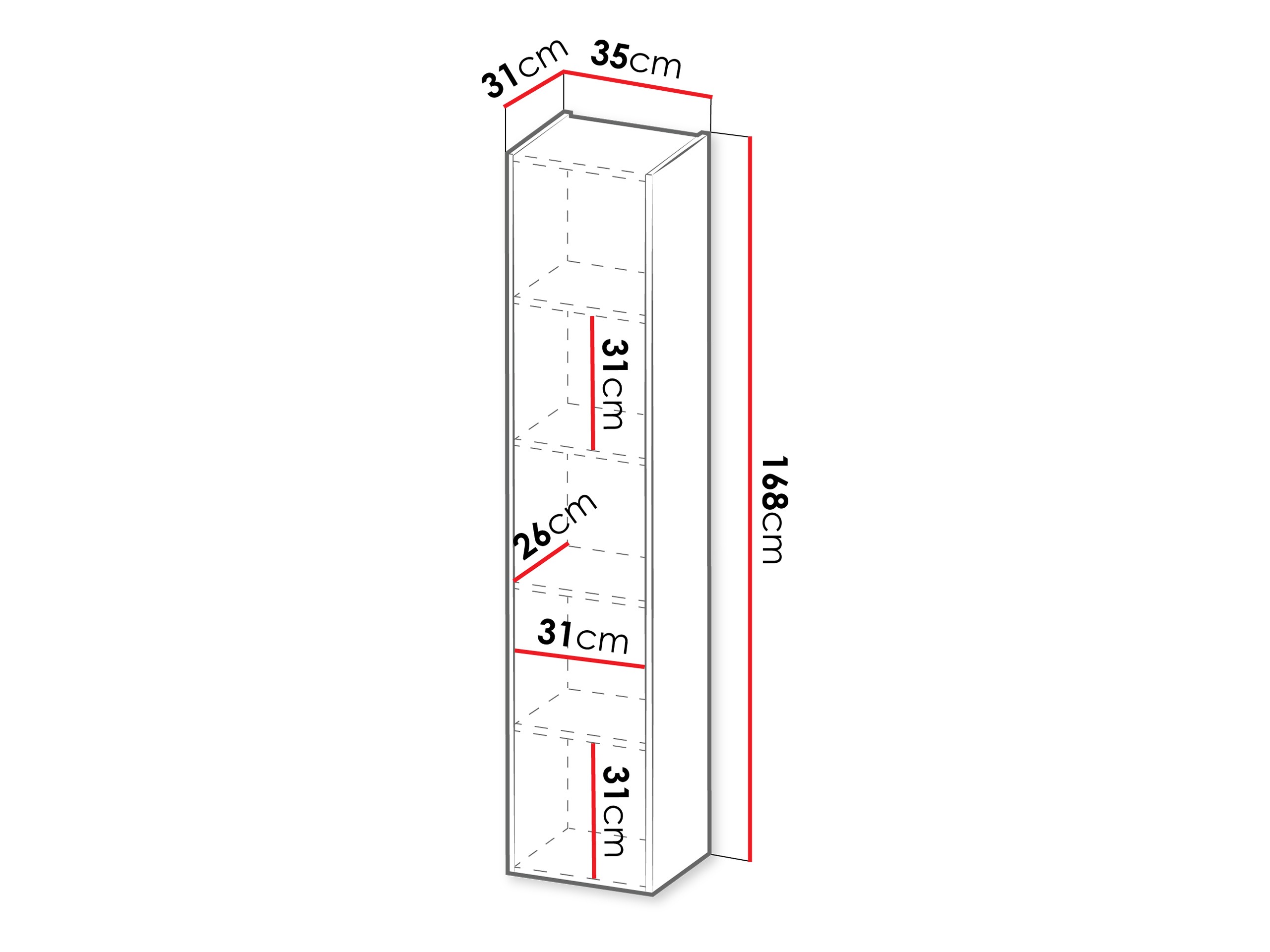 Стенна етажерка Evanovu 104