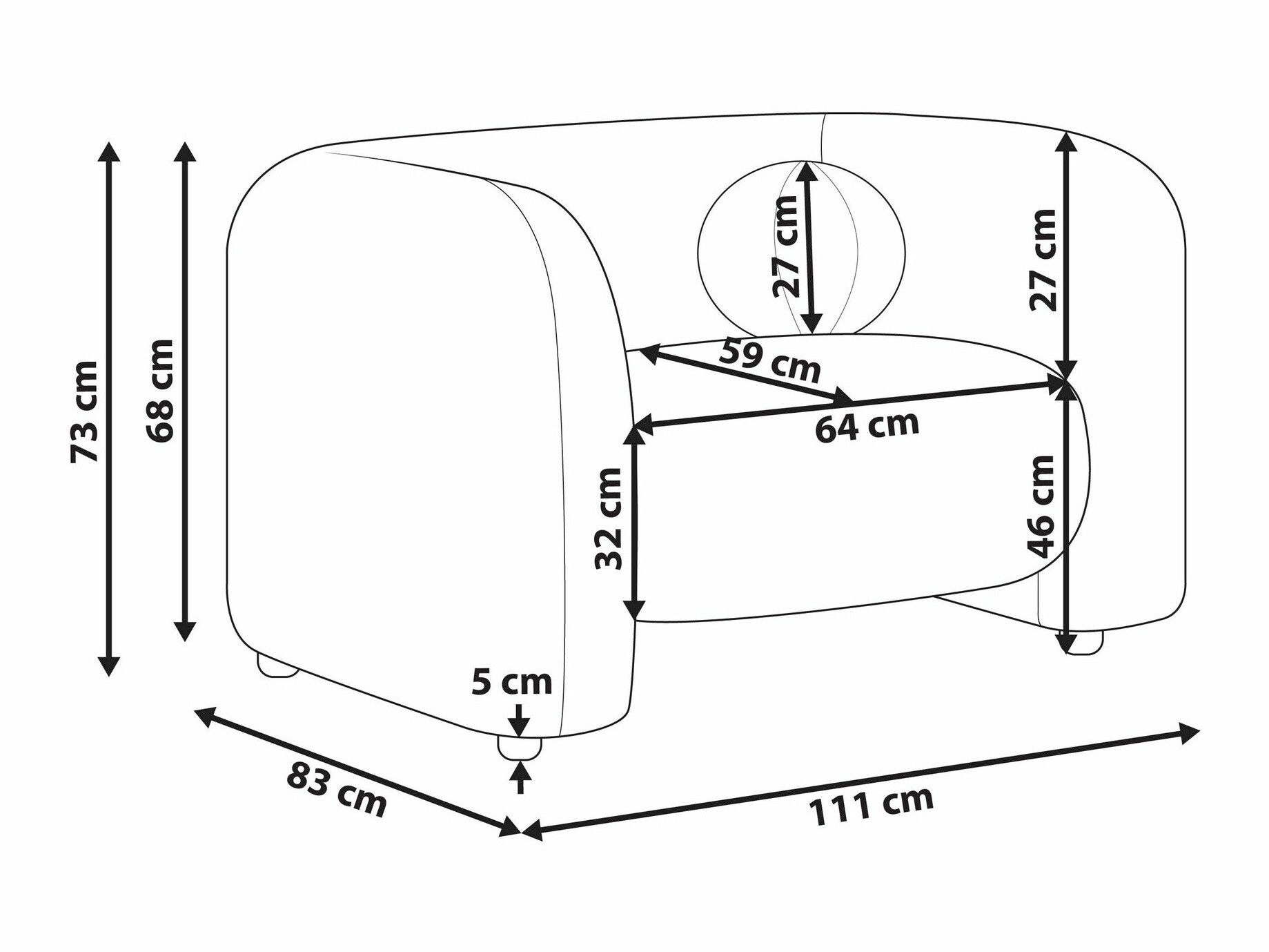 Фотьойл Veselme 100 (Бял)