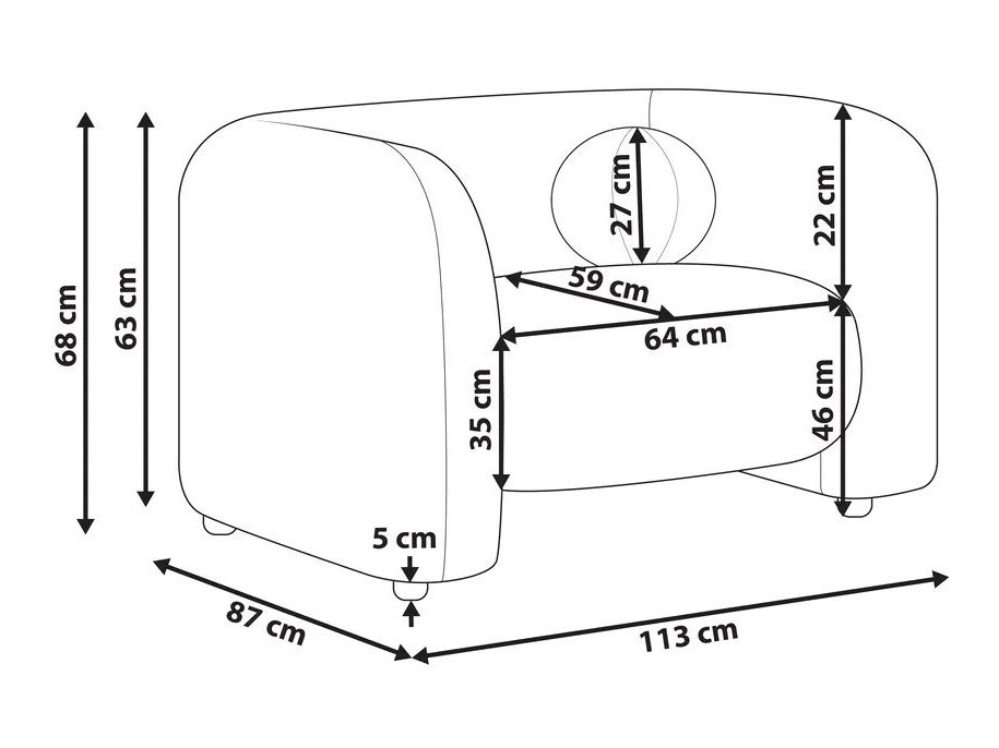 Фотьойл Veselme 100 (Черен)