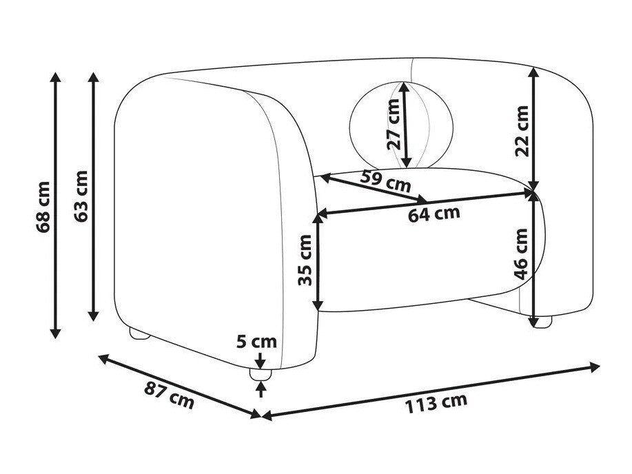 Фотьойл Veselme 100 (Тъмнокафяв)