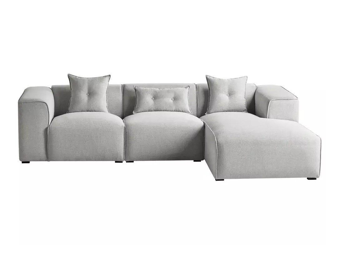 Ъглов диван Berwyn 1311 (Светло сив)