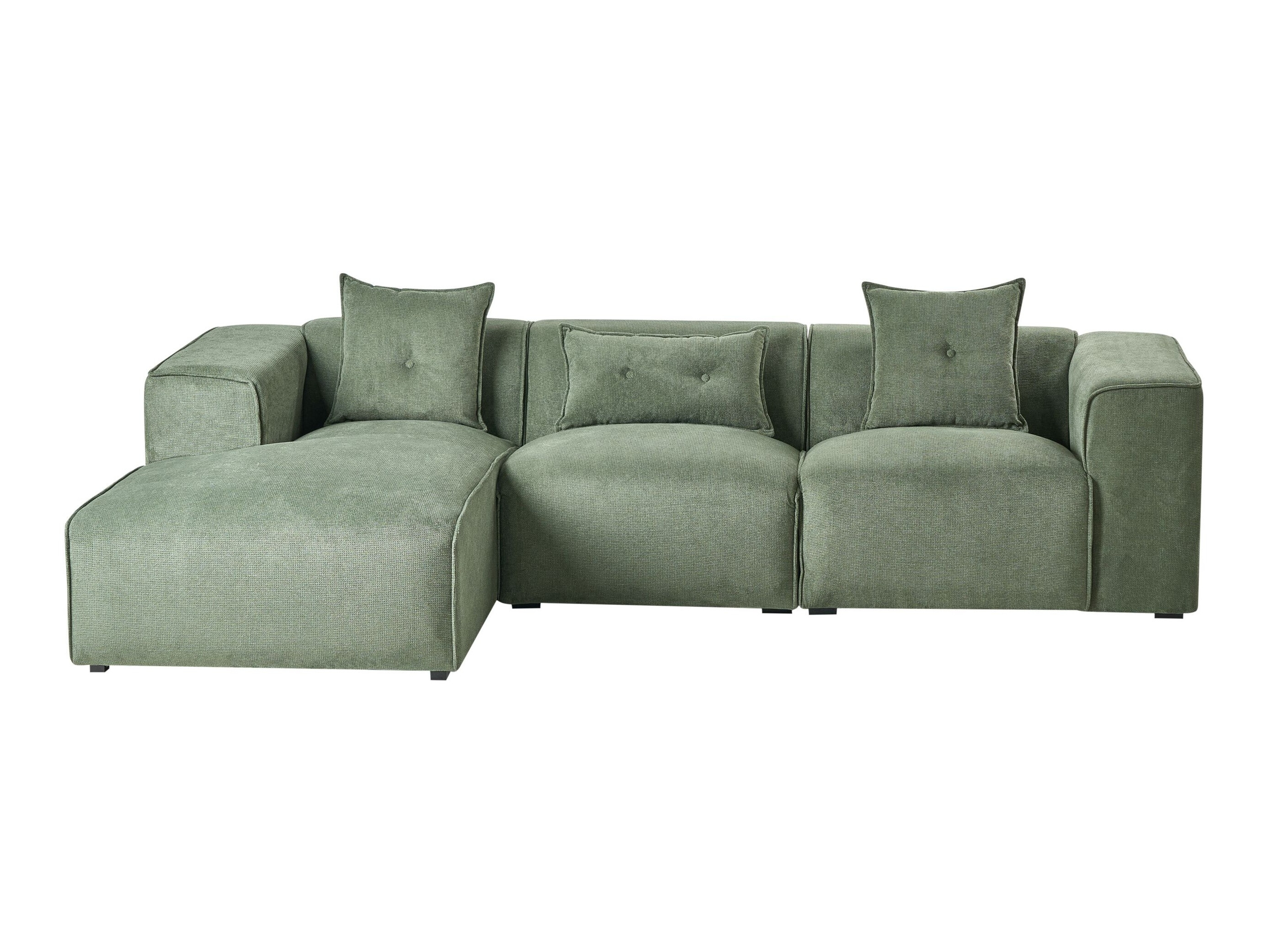 Ъглов диван Berwyn 1311 (Тъмно зелено)