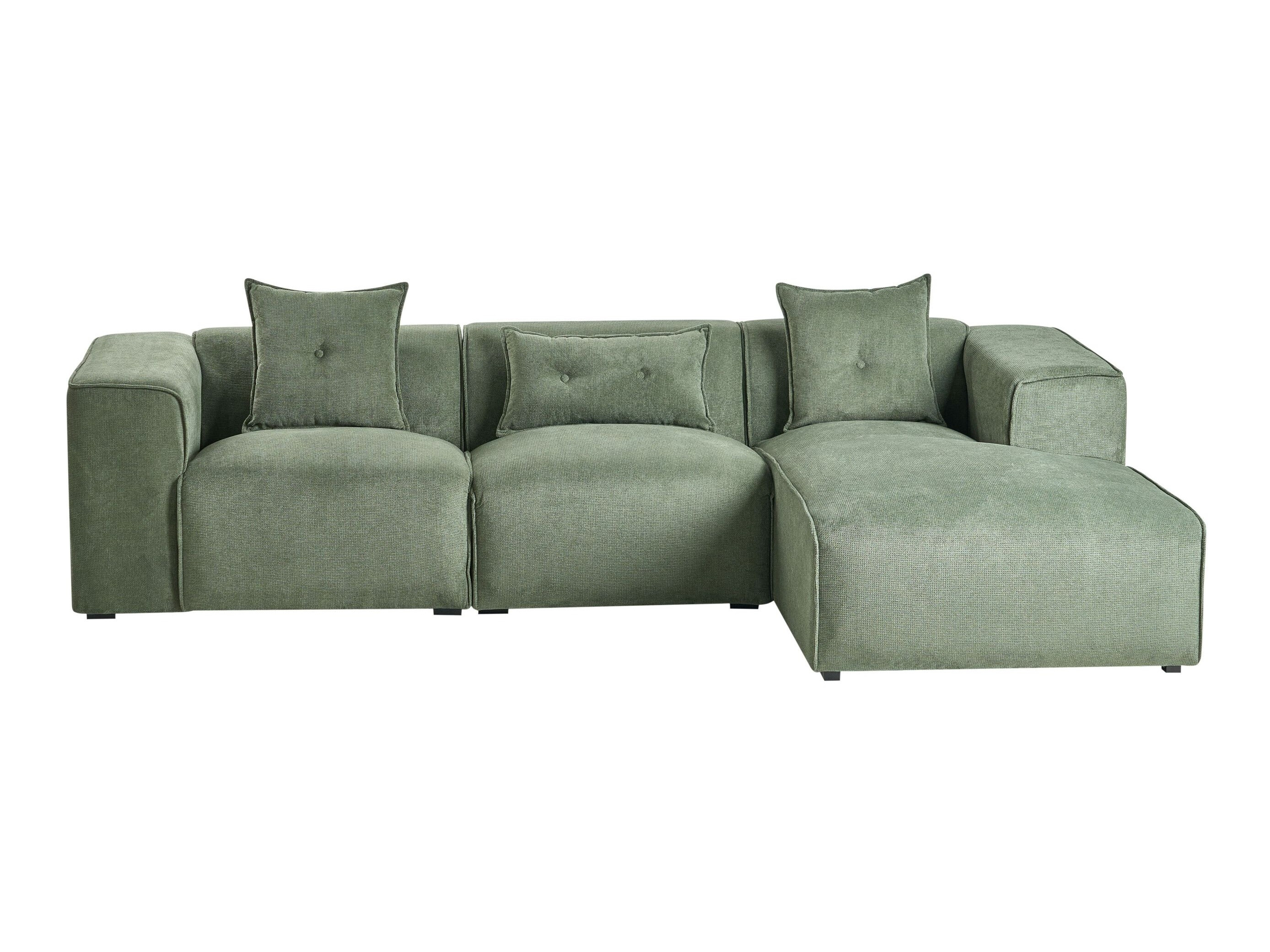 Ъглов диван Berwyn 1311 (Тъмно зелено)