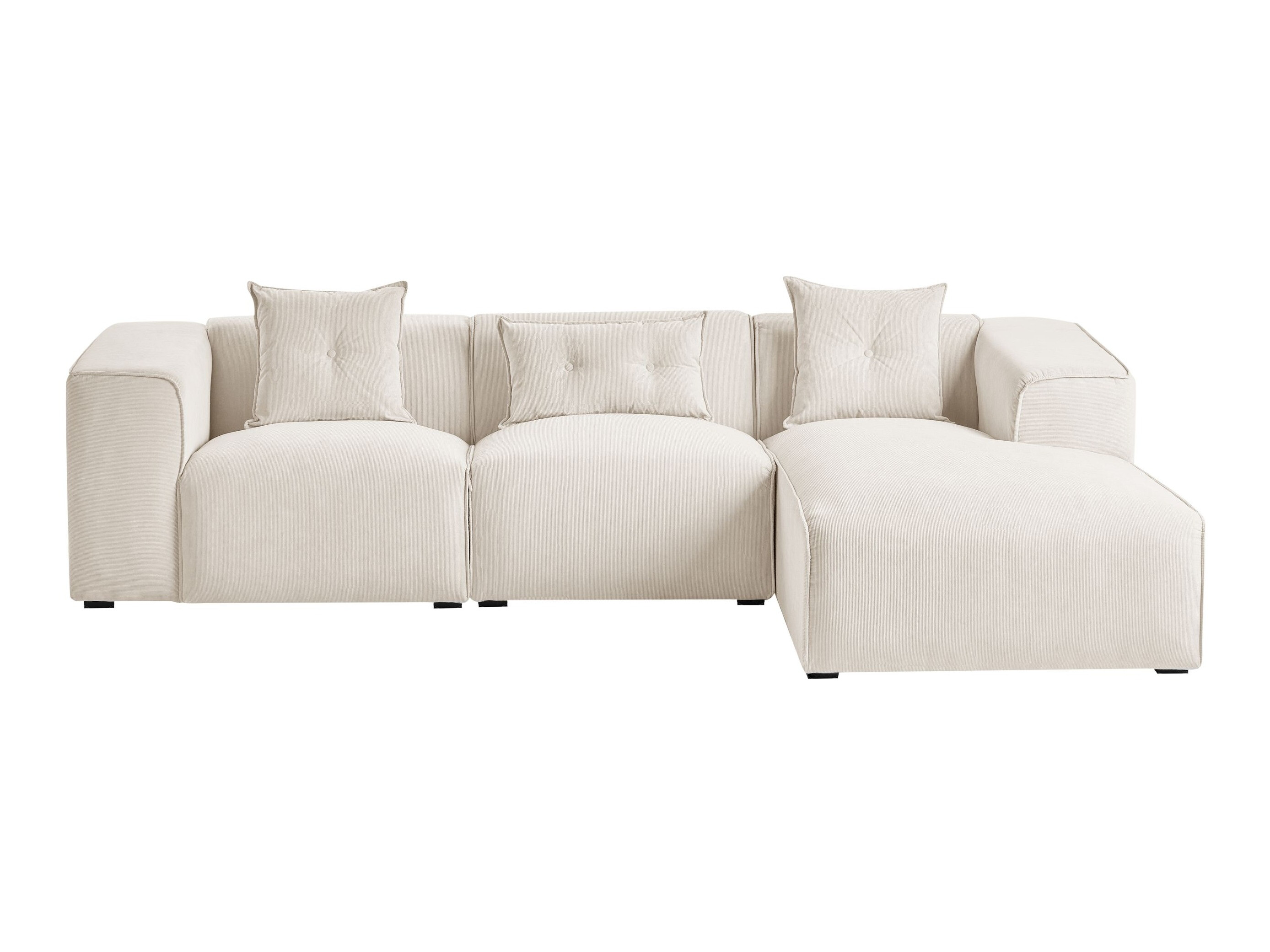 Ъглов диван Berwyn 3121 (Бял)