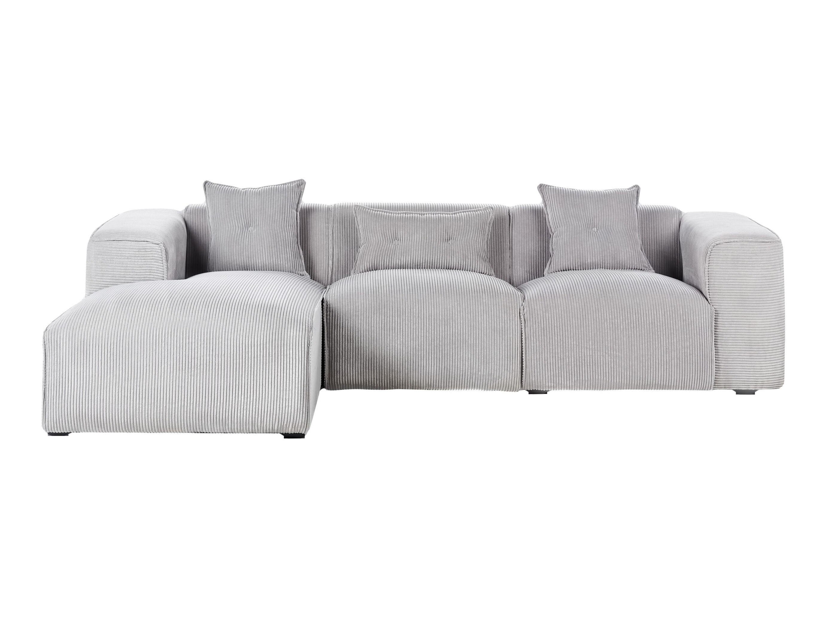 Ъглов диван Berwyn 3121 (Светло сив)