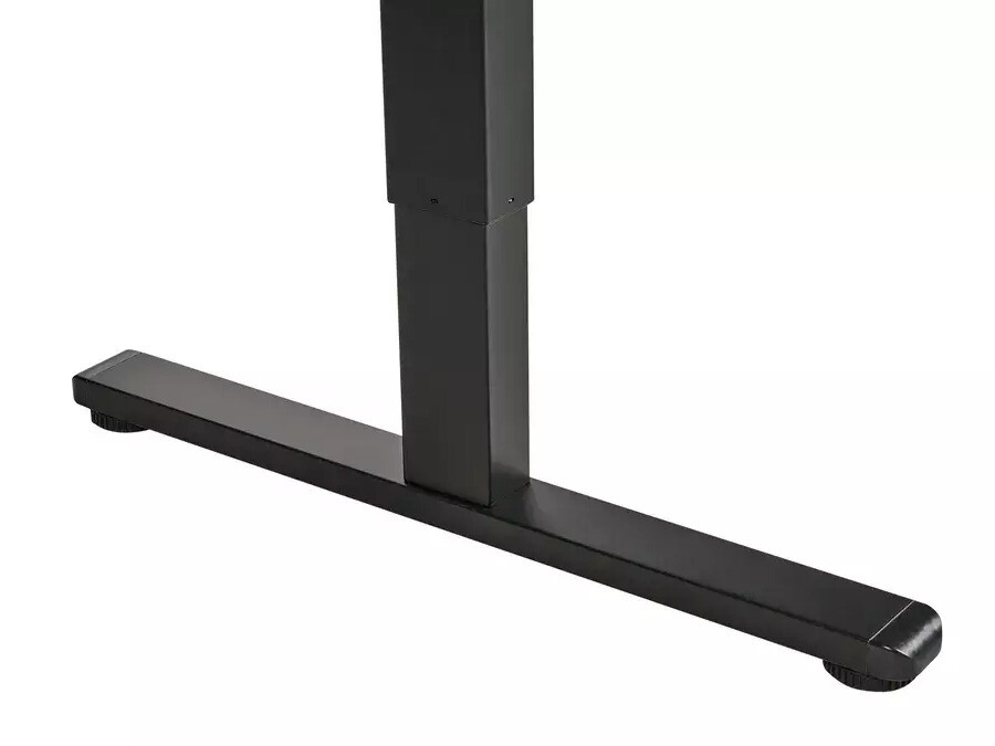 Офис бюро с регулируема височина Berwyn 3128 (Черен + Кафяв)