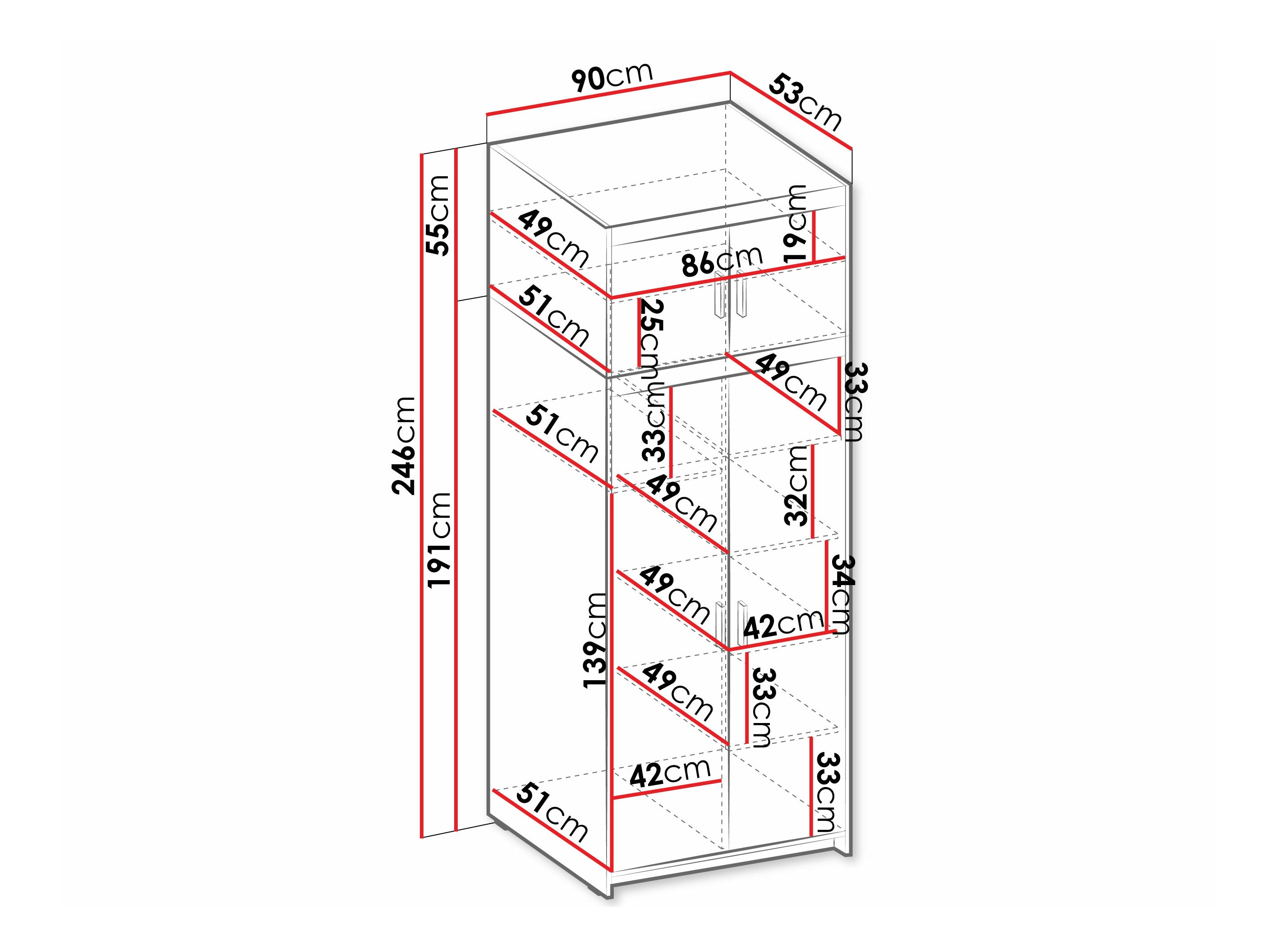 Гардероб Novduni 103 (Сонома дъб)