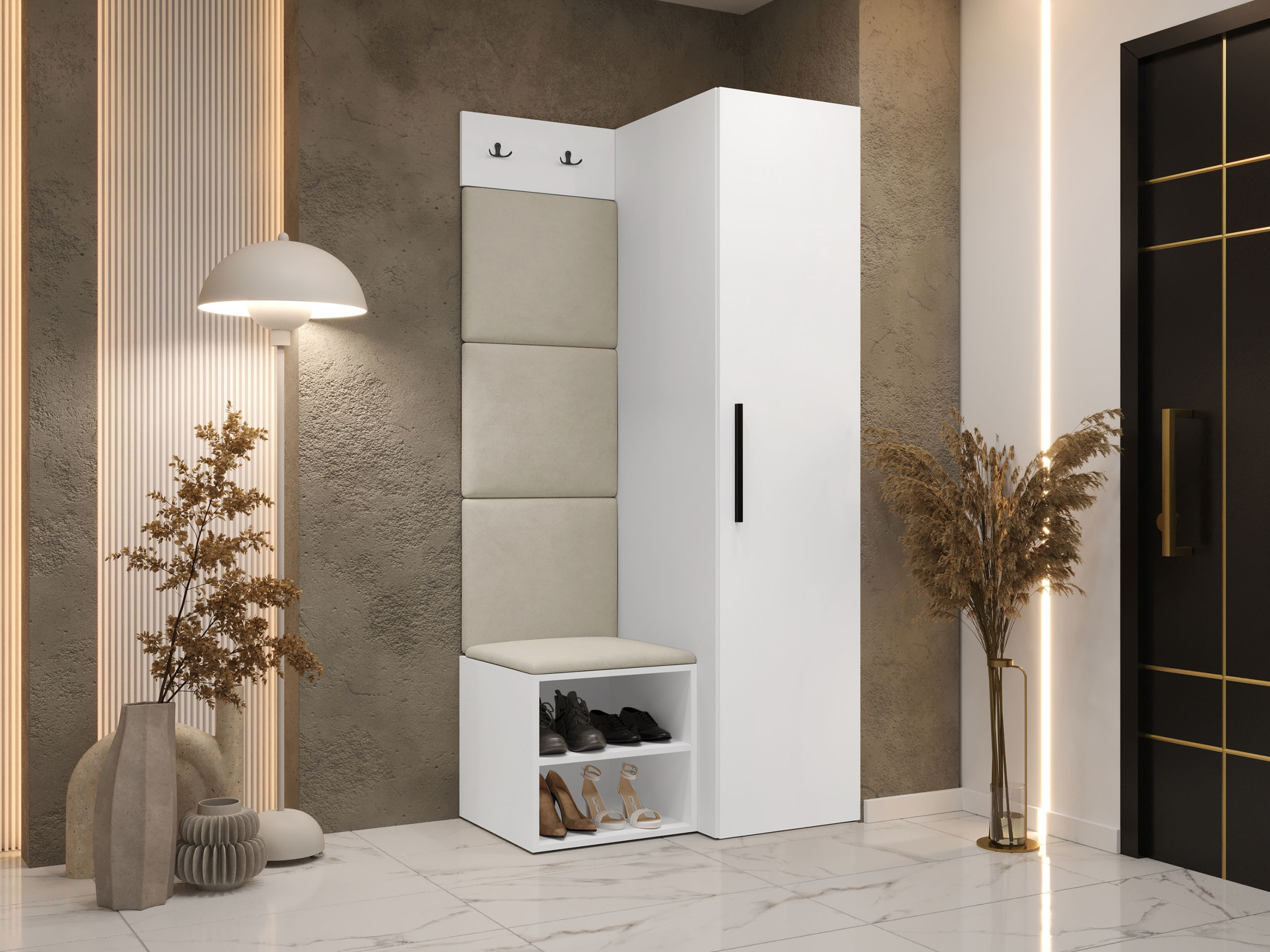 Комплект за антре Hartford 524 (Бял)