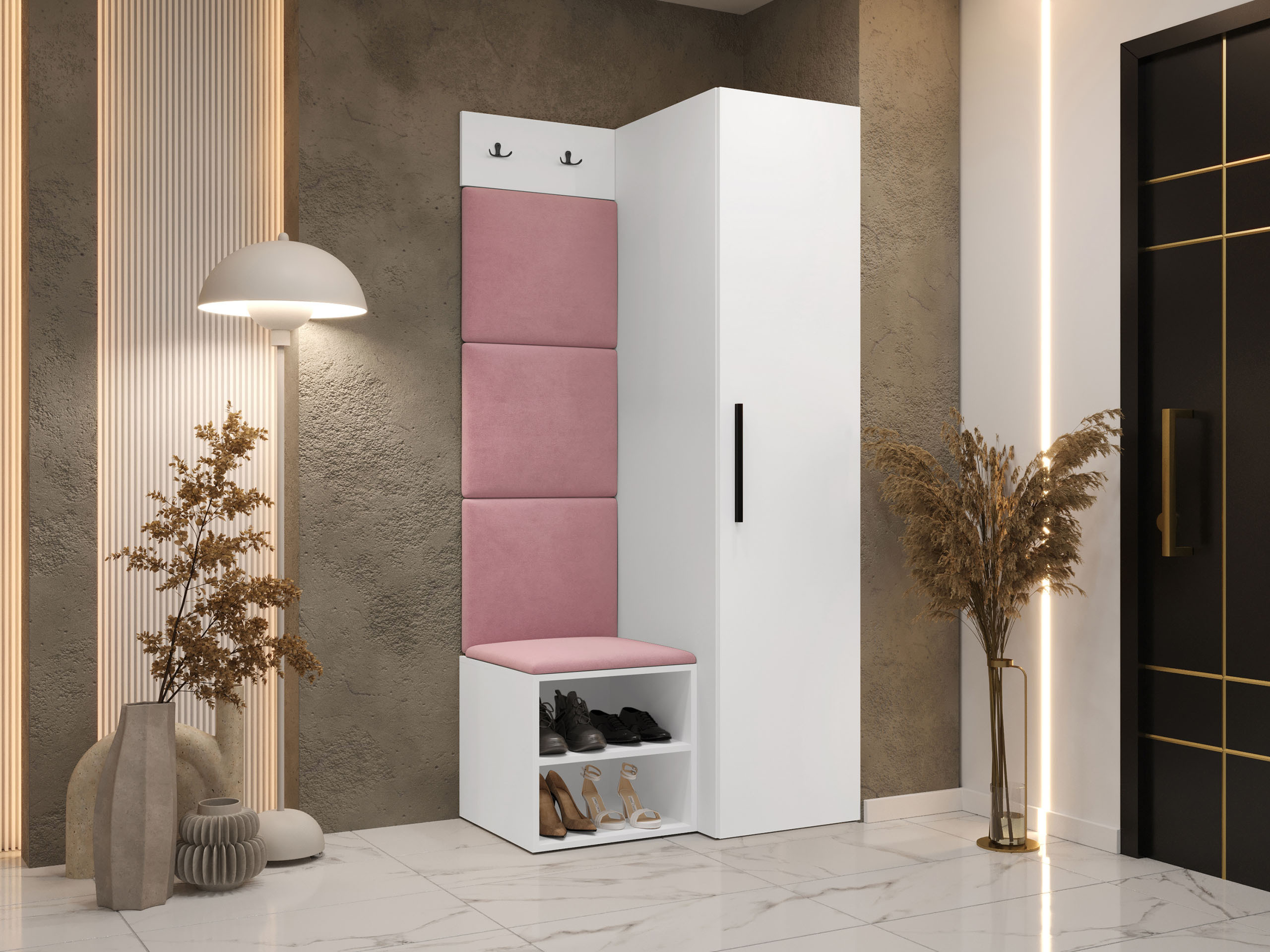 Комплект за антре Hartford 524 (Бял)