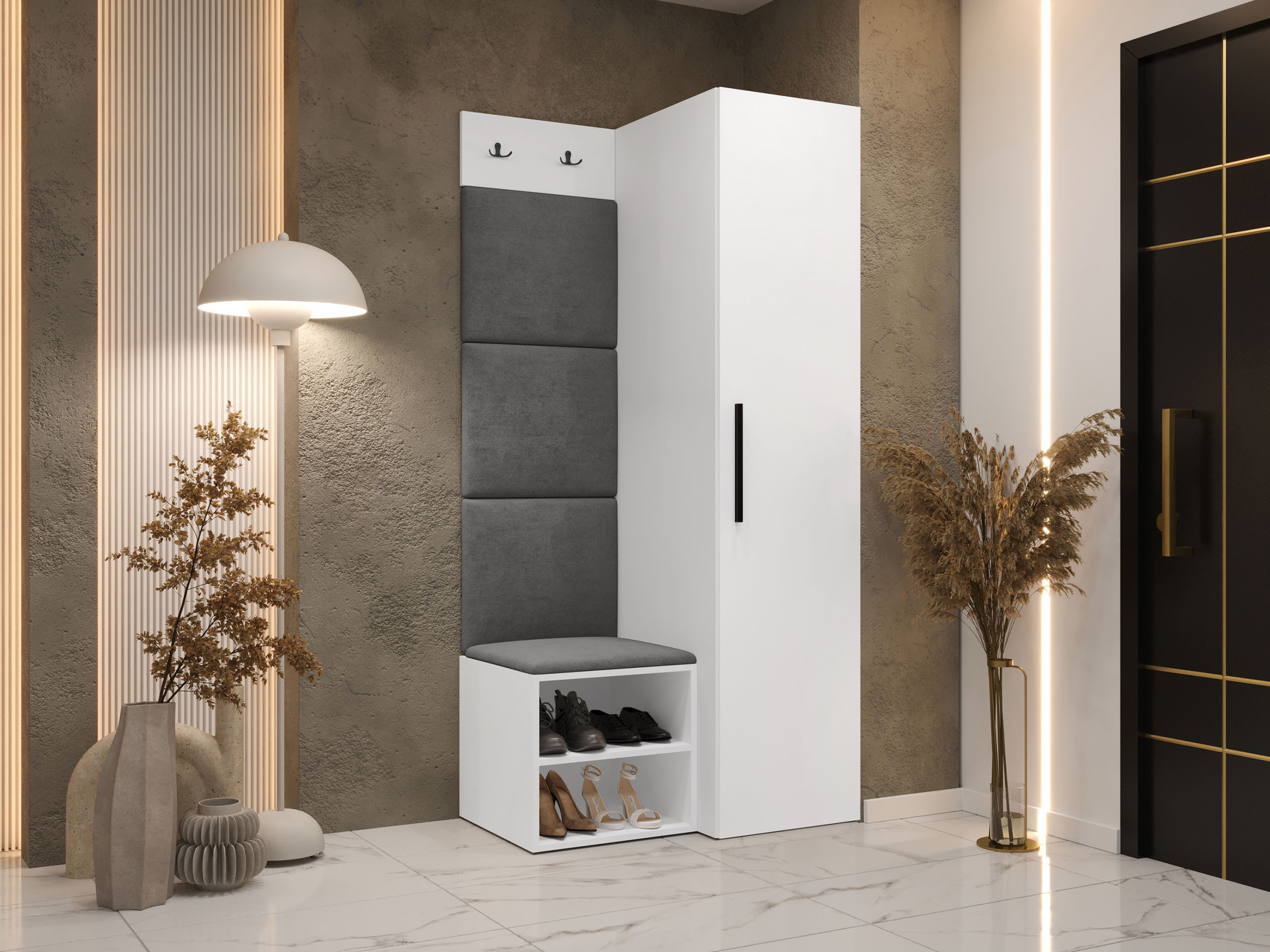 Комплект за антре Hartford 524 (Бял)