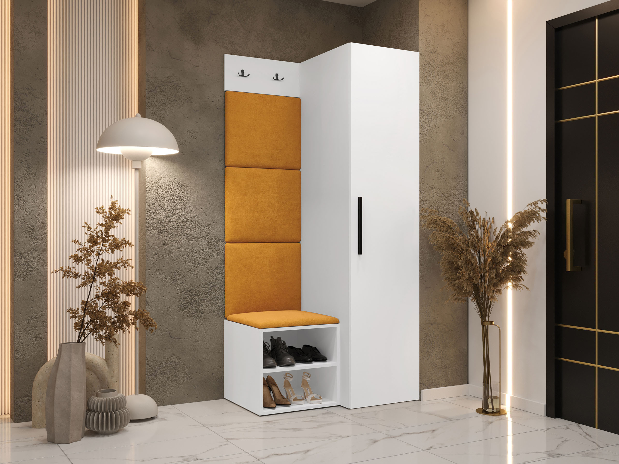 Комплект за антре Hartford 524 (Бял)