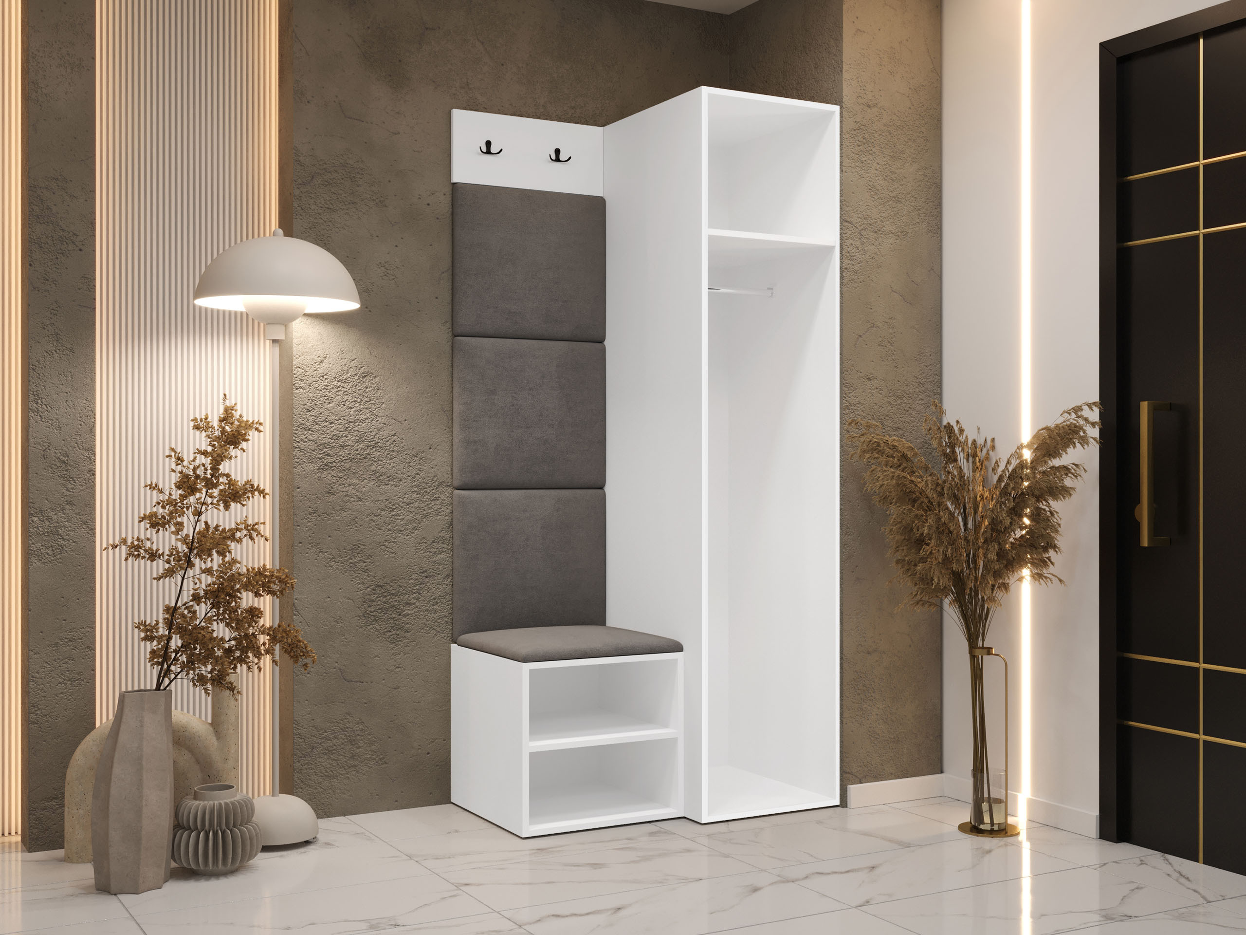 Комплект за антре Hartford 524 (Бял)