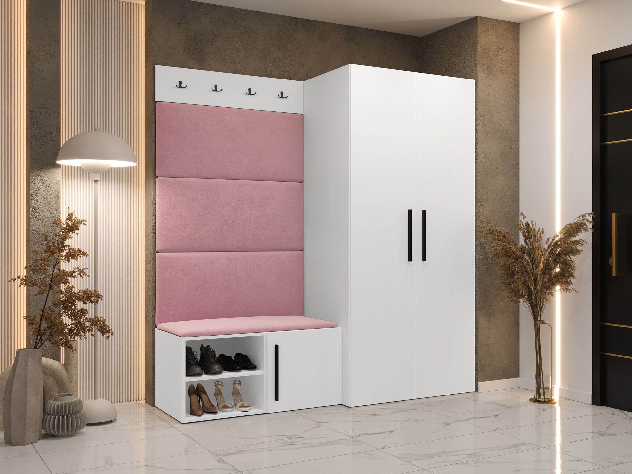 Комплект за антре Hartford 526 (Бял)