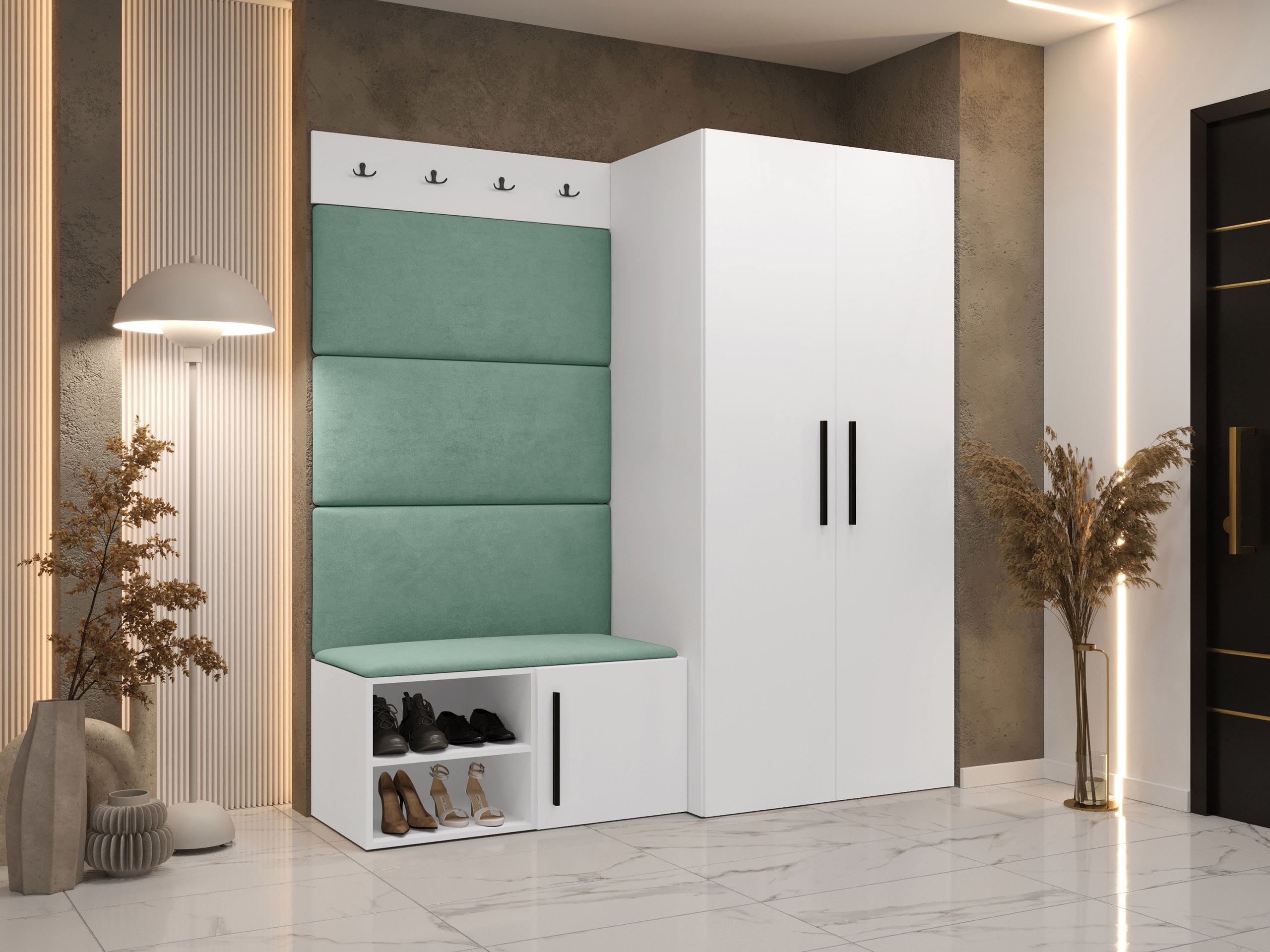 Комплект за антре Hartford 526 (Бял)