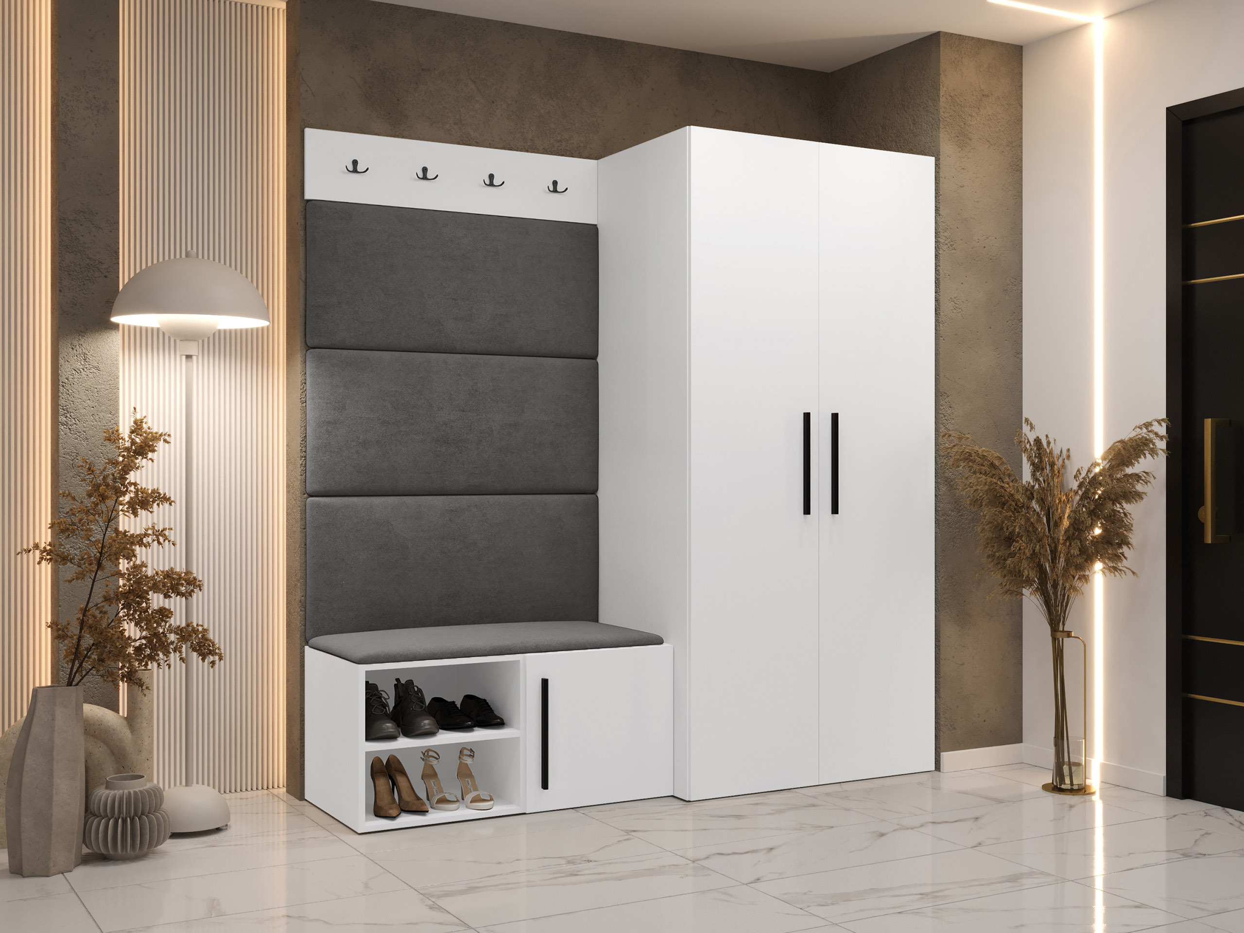 Комплект за антре Hartford 526 (Бял)